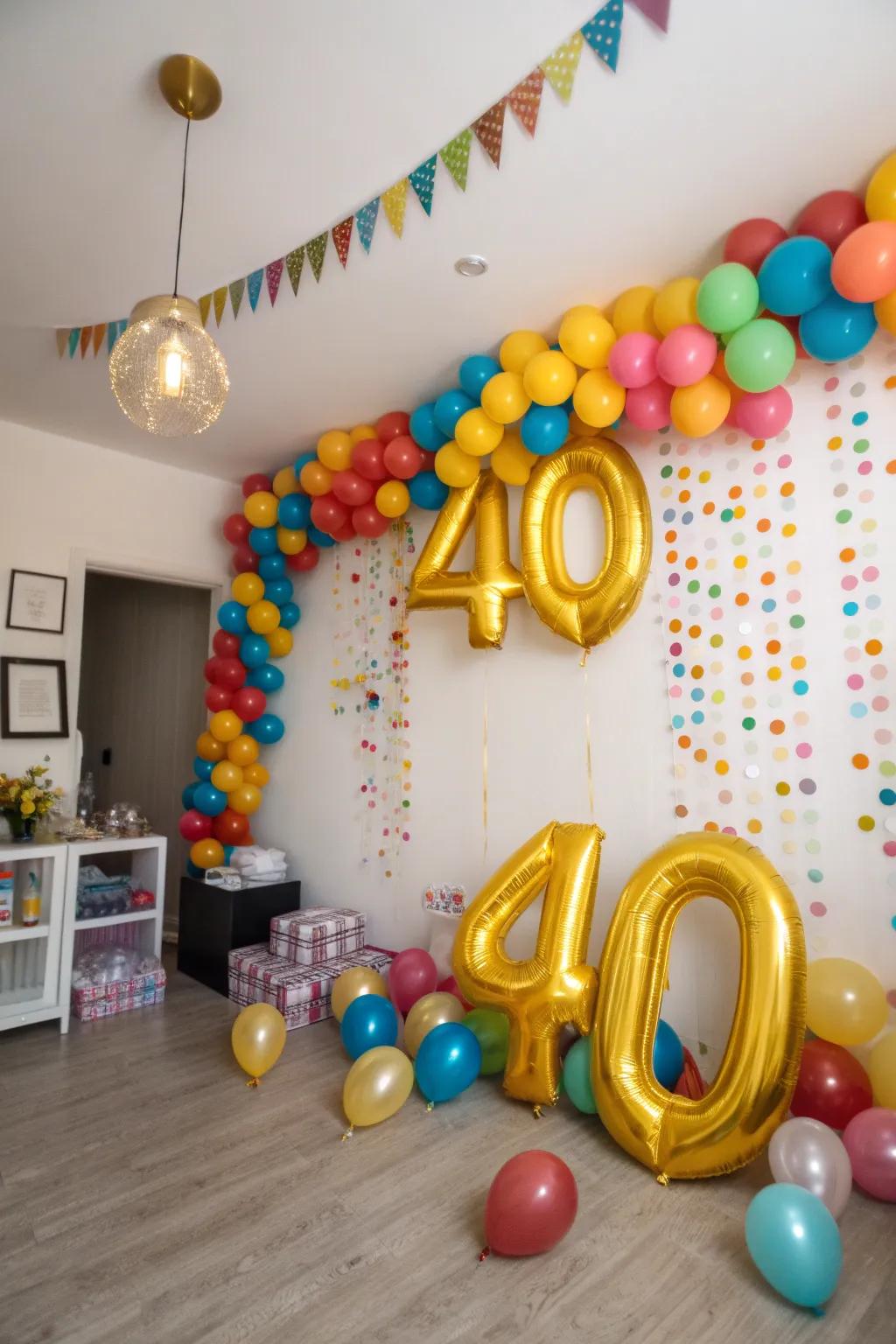 An Abundance of Air-Filled Wonders: Making a Bold Statement with '40'