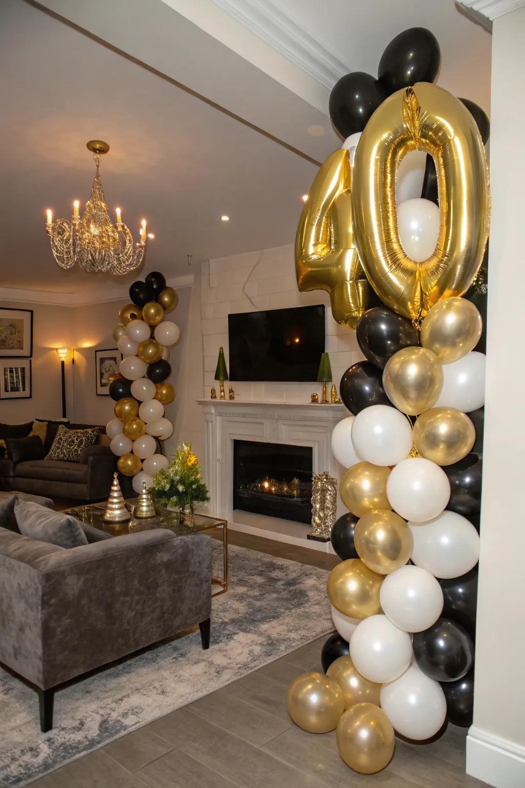 Revamp your party space with elegant balloon displays.