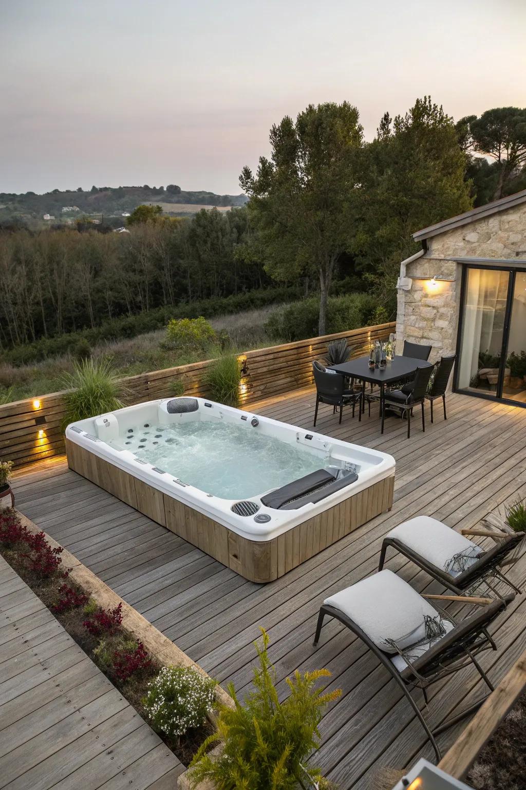 Platforming brings style and practicality to your aquatic retreat space.