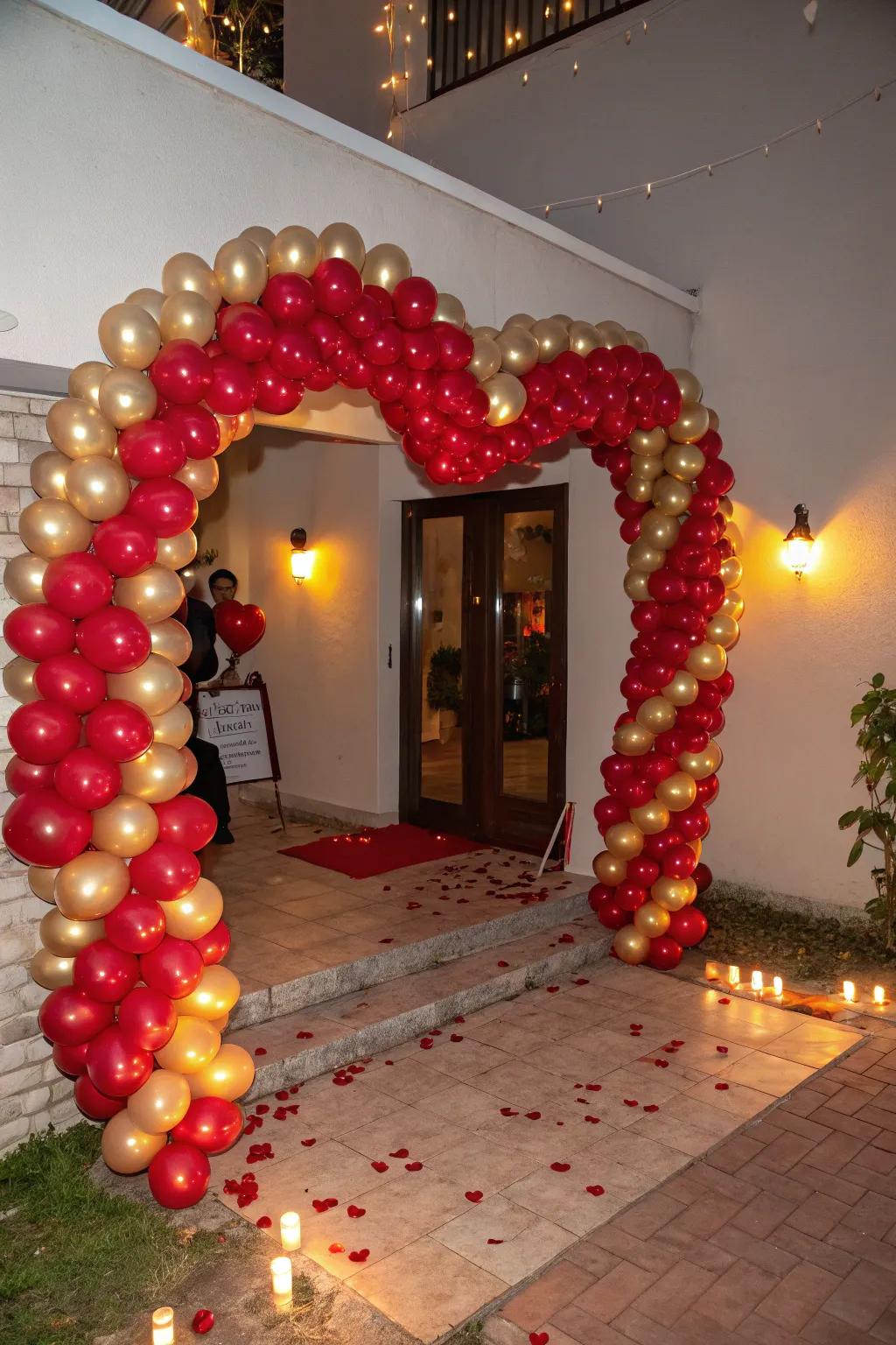 Welcome visitors with a stunning balloon display.