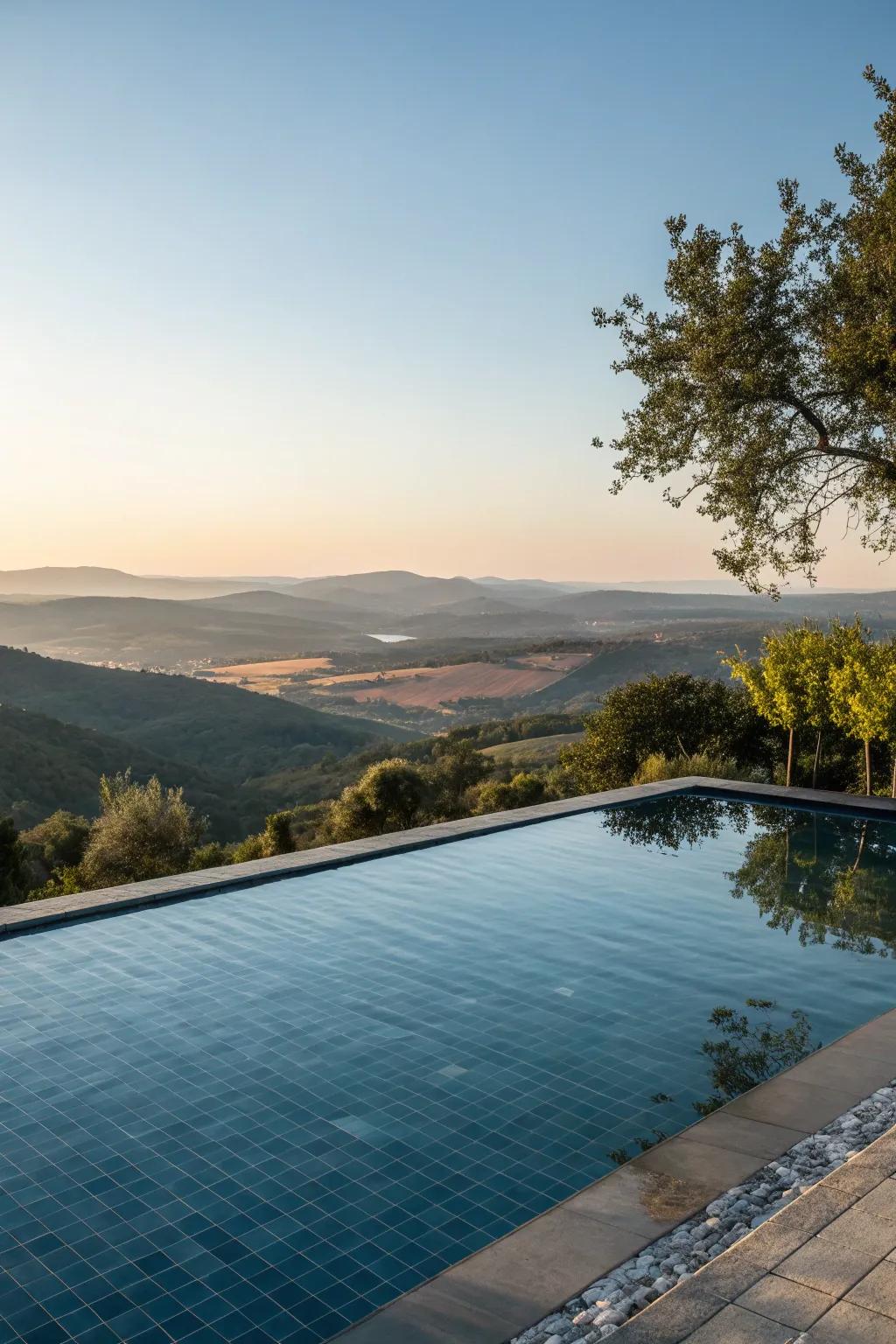 Indulge in unparalleled luxury with a stunning borderless pool.