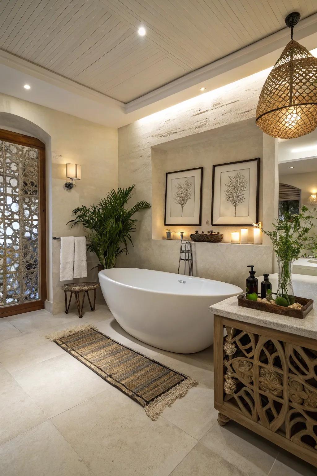 Detached bathtubs introduce a note of sophistication and opulence to any bathroom setting.