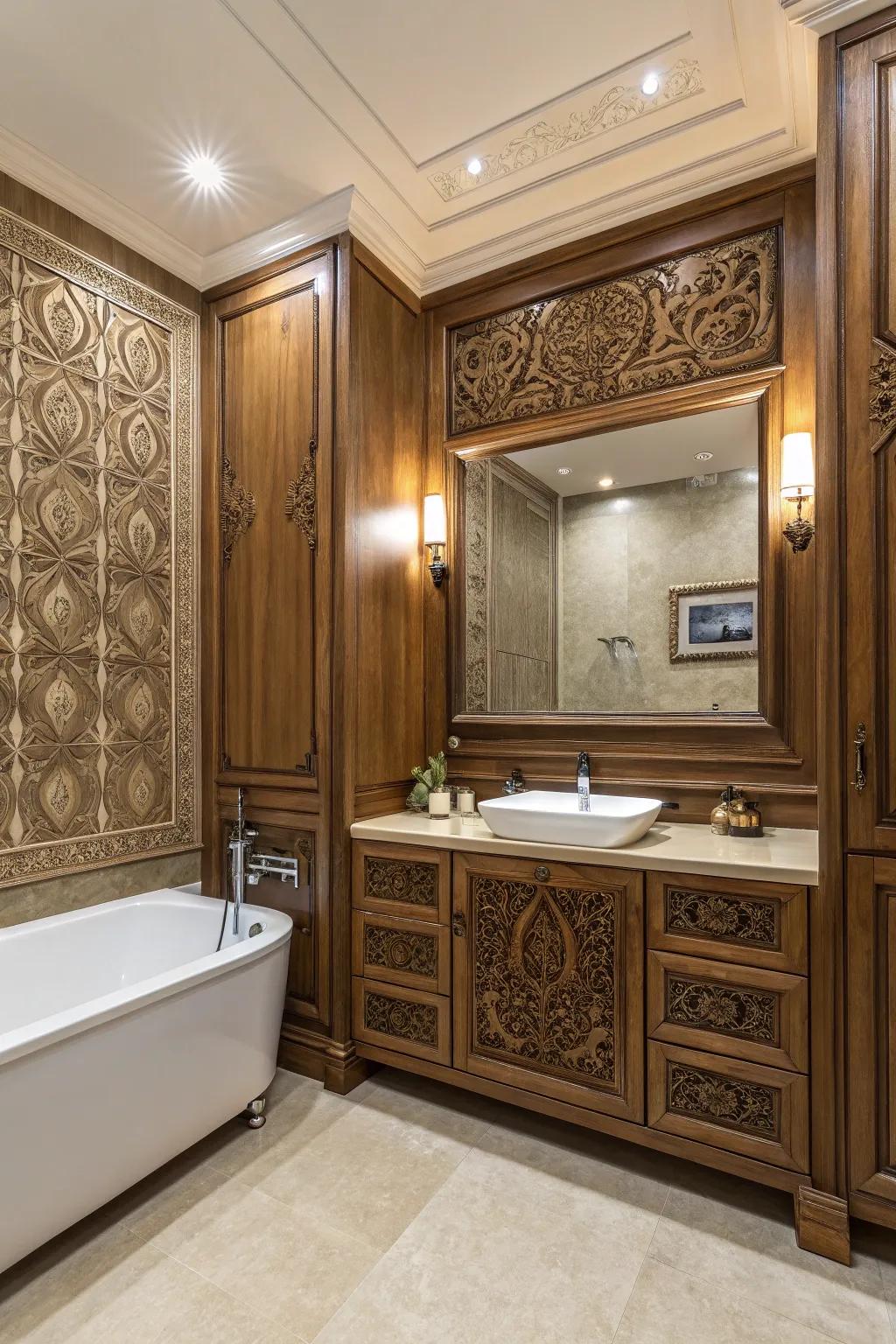 Classic wall paneling infuses personality and sophistication.