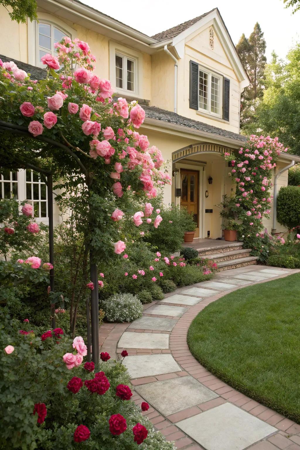 Heritage roses radiate enduring grace and charm.