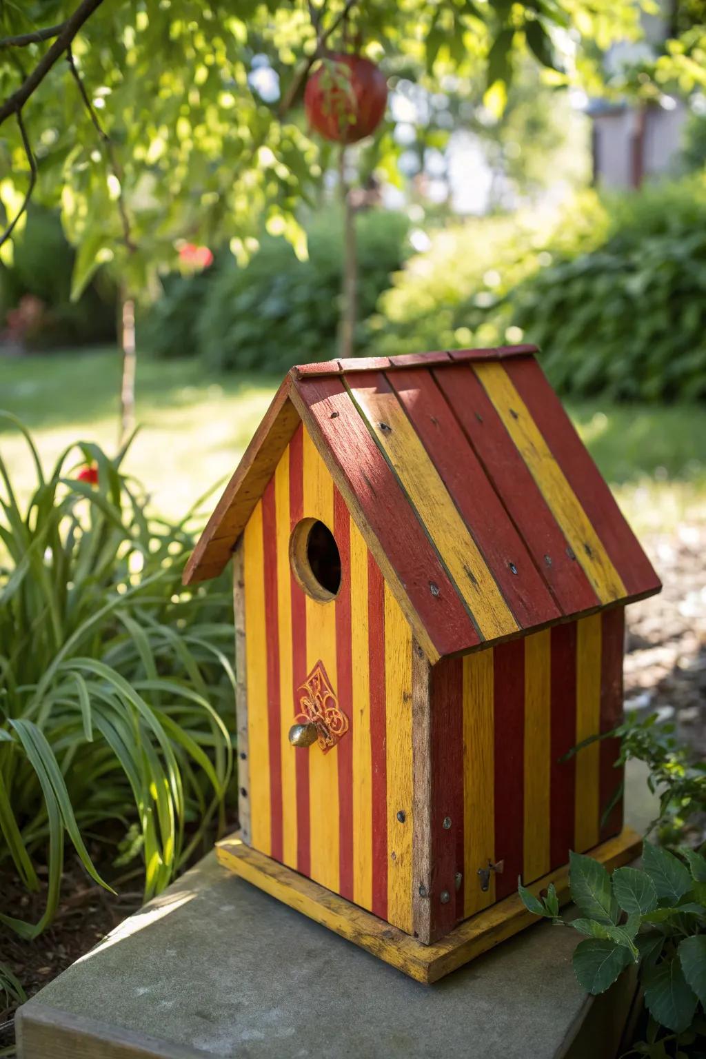 Make a bold statement in your garden with vibrant stripes, showcasing artistry and color.
