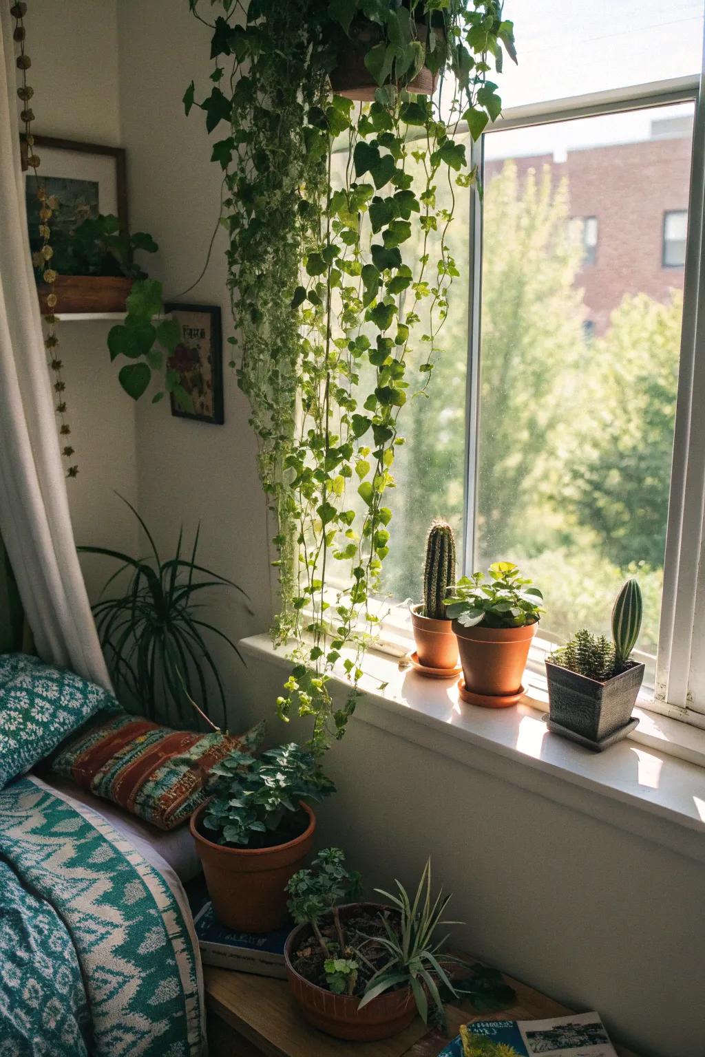 Bringing nature's beauty inside through verdant foliage