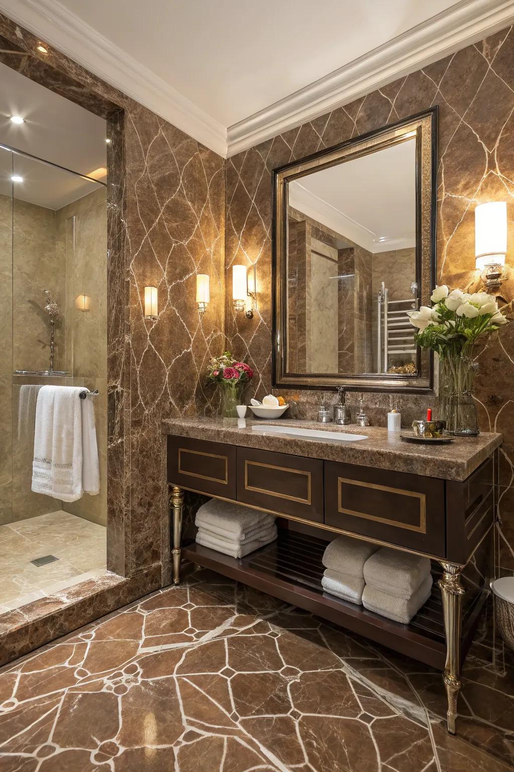 Raise the bar in your bathroom with the luxurious appearance of granite.