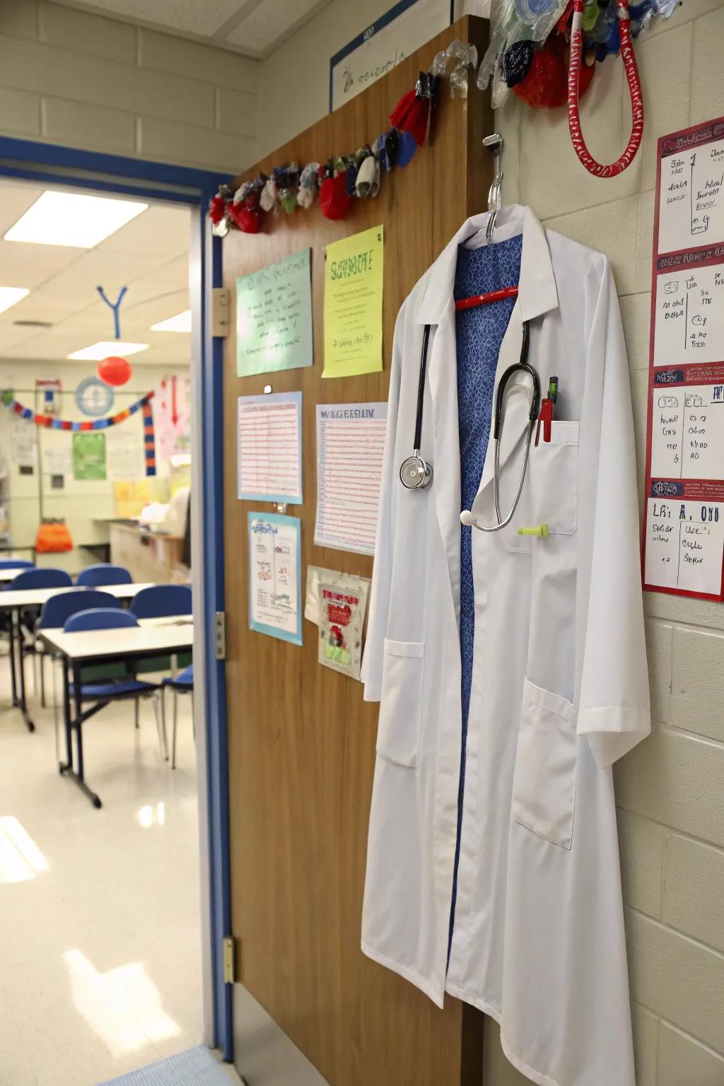 Enter the realm of healthcare with this doctor-inspired door.