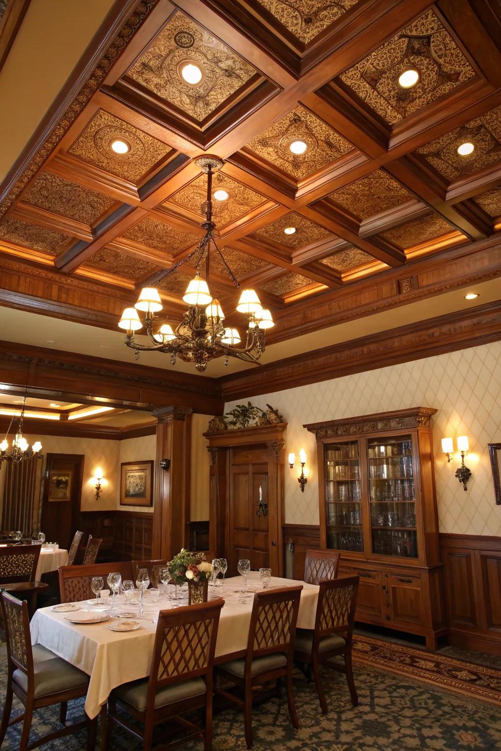 Panelled ceilings contribute sophistication and architectural charm to every space.