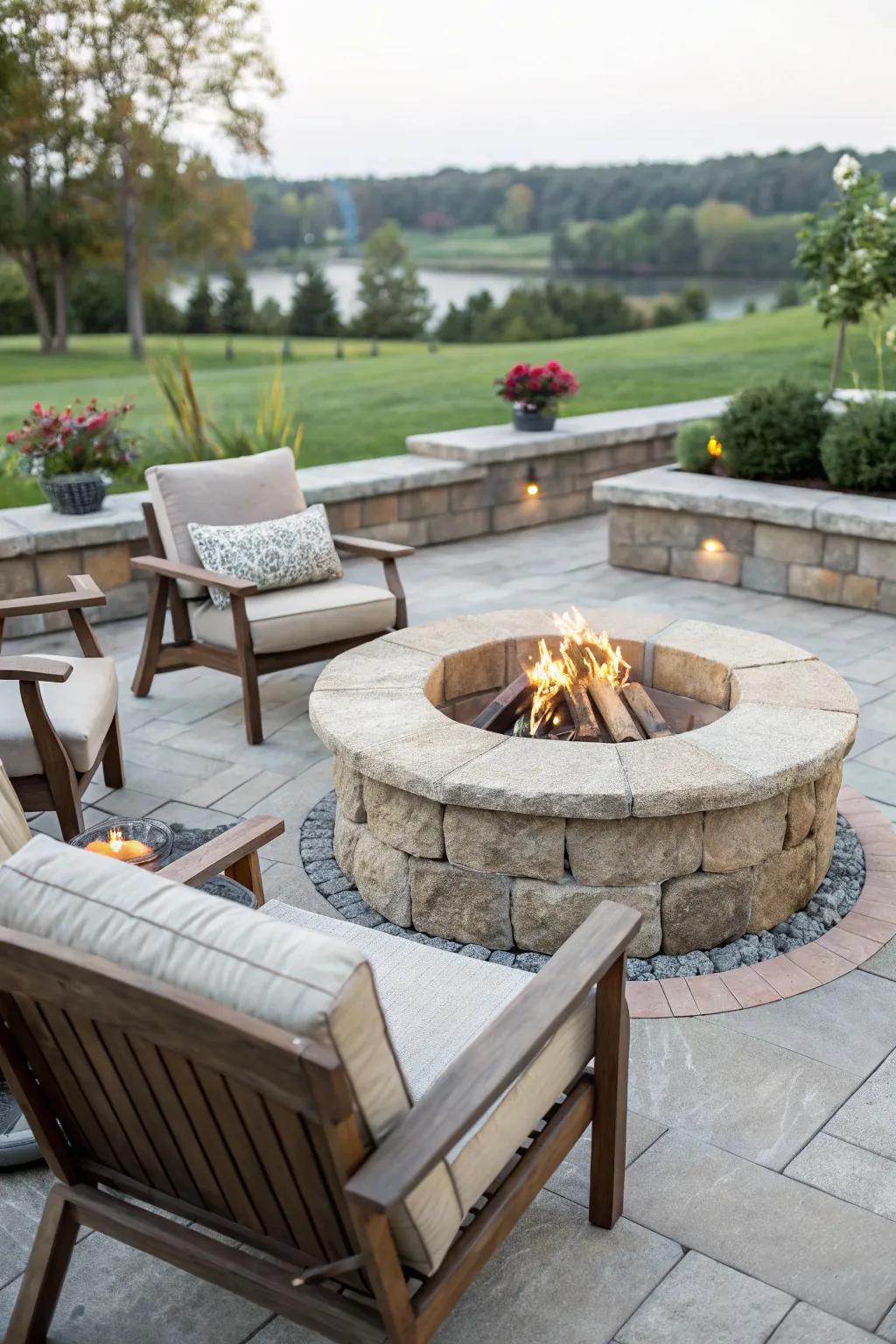 A do-it-yourself hearth can become the center of your patio's charm.