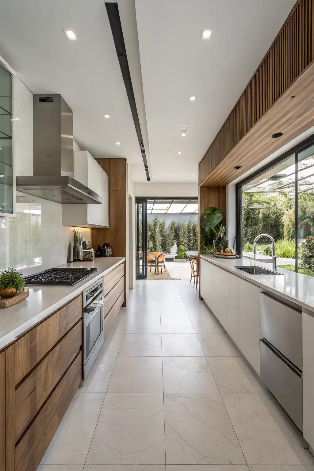 An open kitchen concept designed to boost interaction and ease of use.