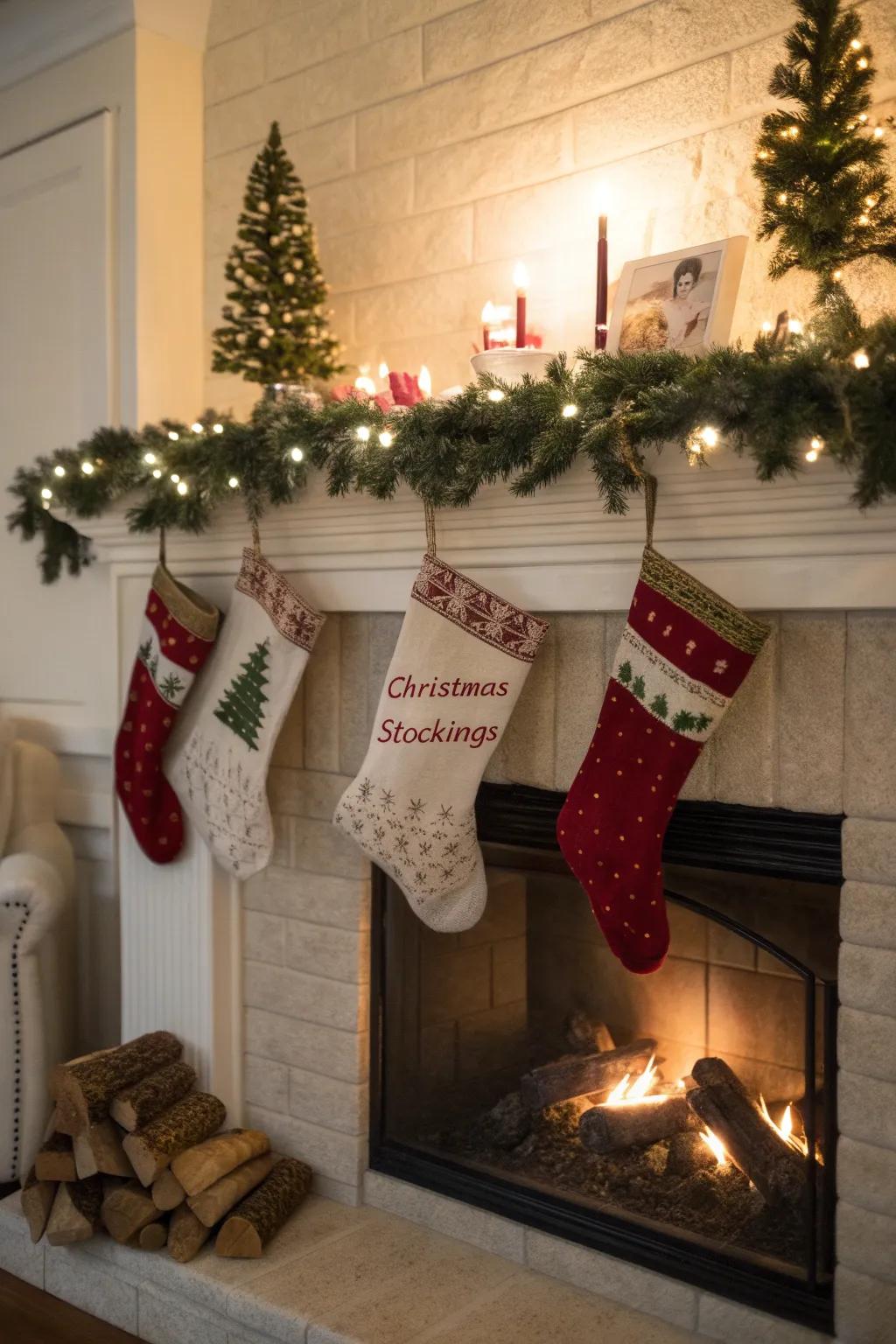 Custom stockings make each family member feel especially loved.