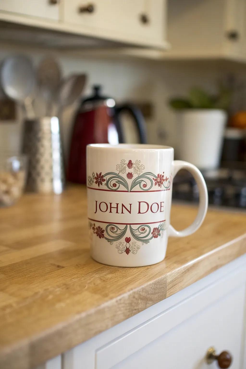 Personalized mugs lend a unique touch to your coffee ritual.