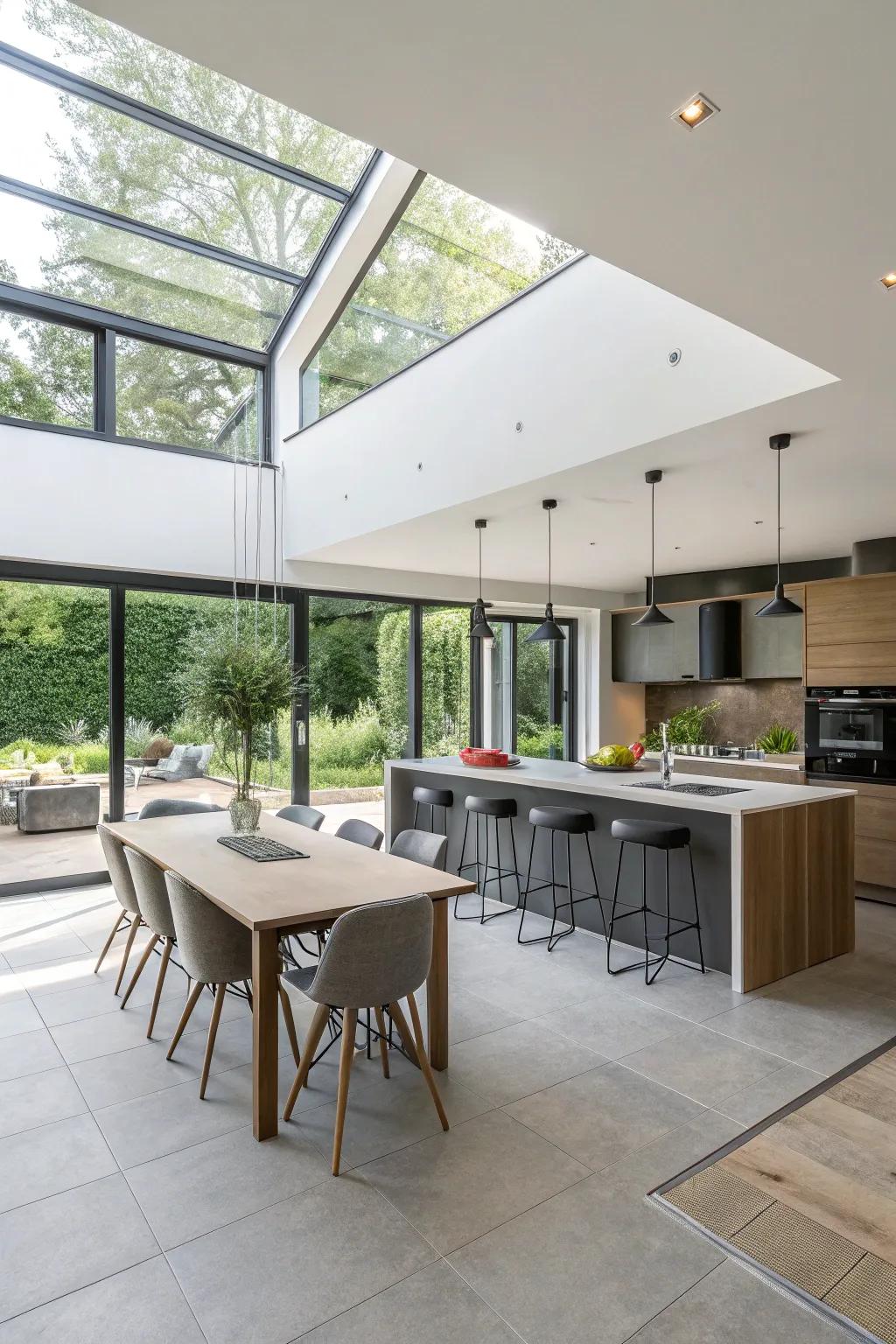 An open design encouraging interaction and conversation.