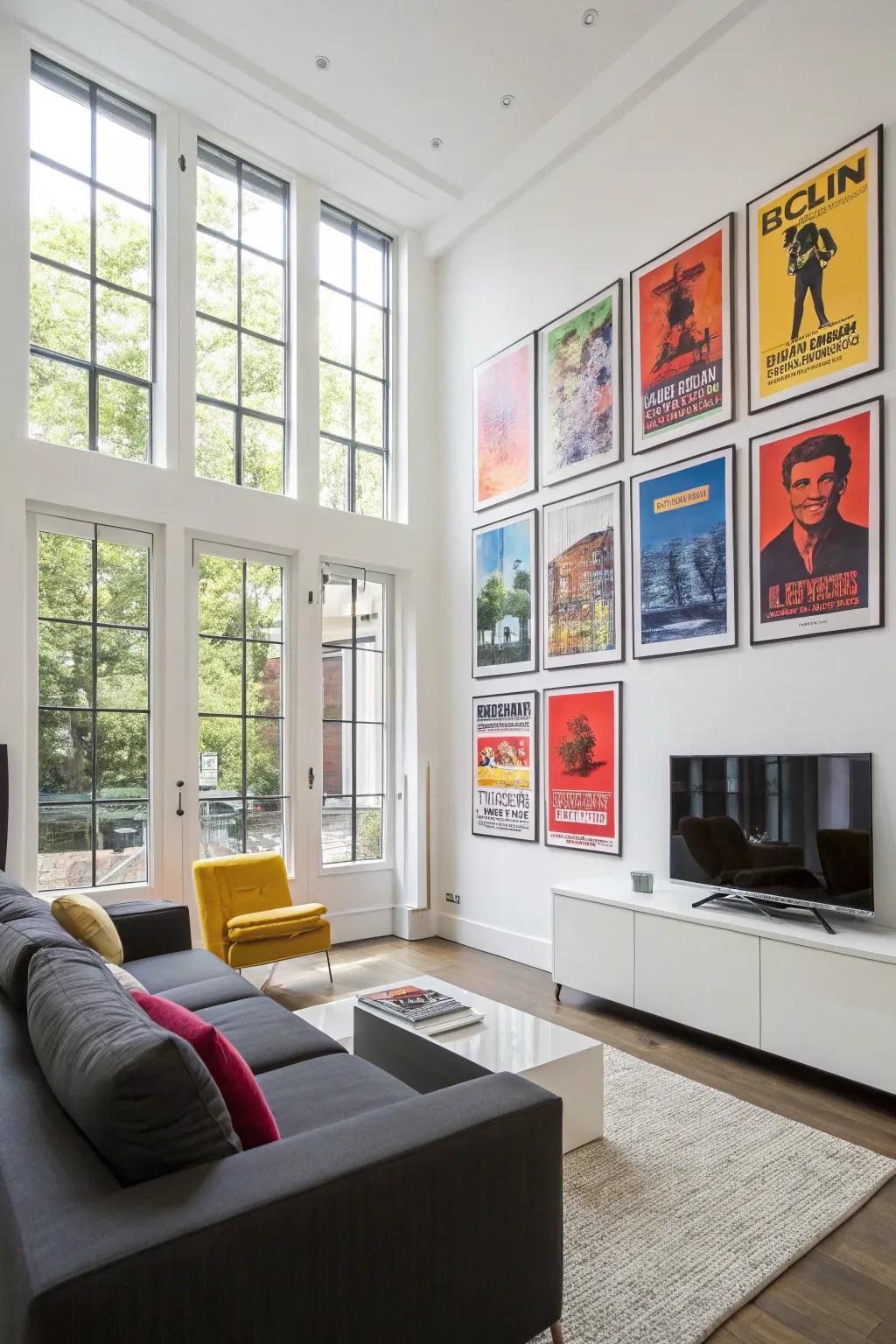 Vivid, colorful posters can breathe life into any space.