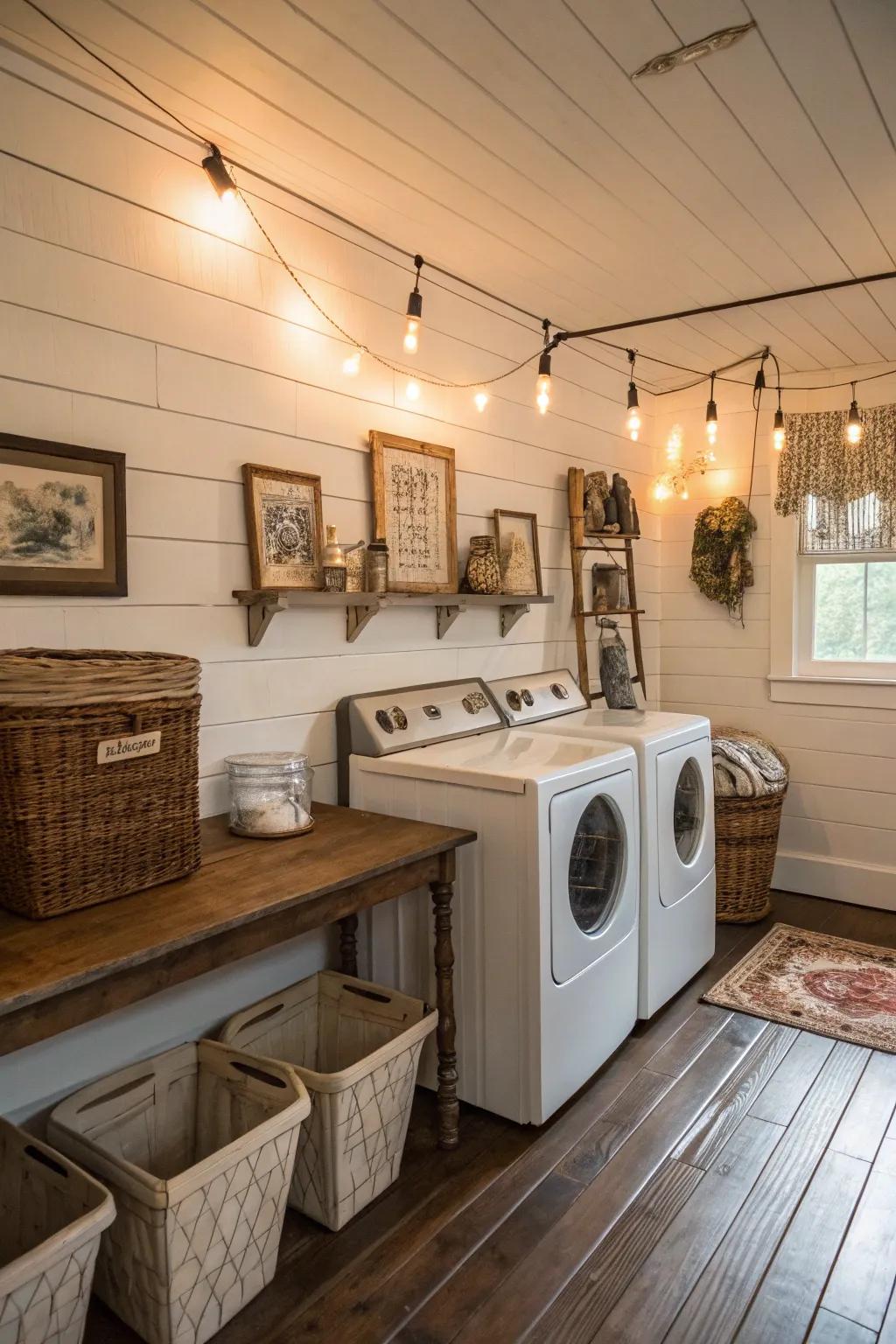 Siding panels bring an enduring rustic charm to every washroom.