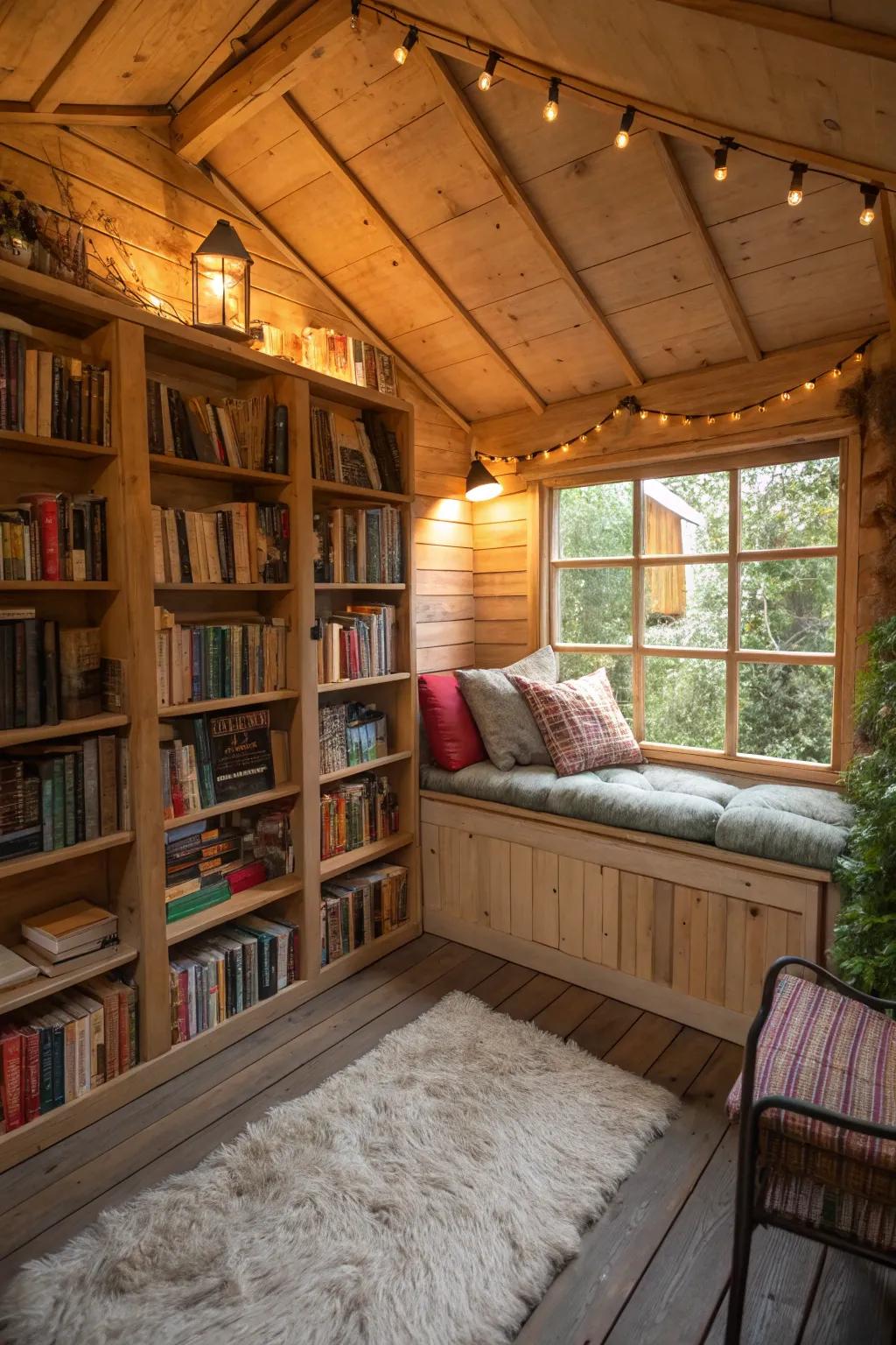 A cozy reading corner designed for bookworms.