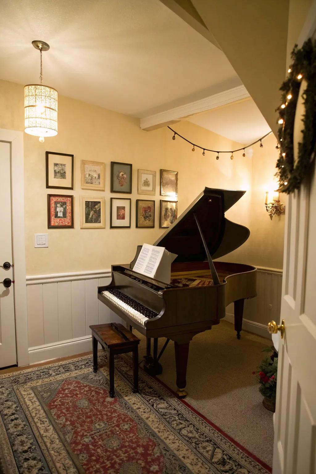 Gentle colors foster a welcoming vibe.