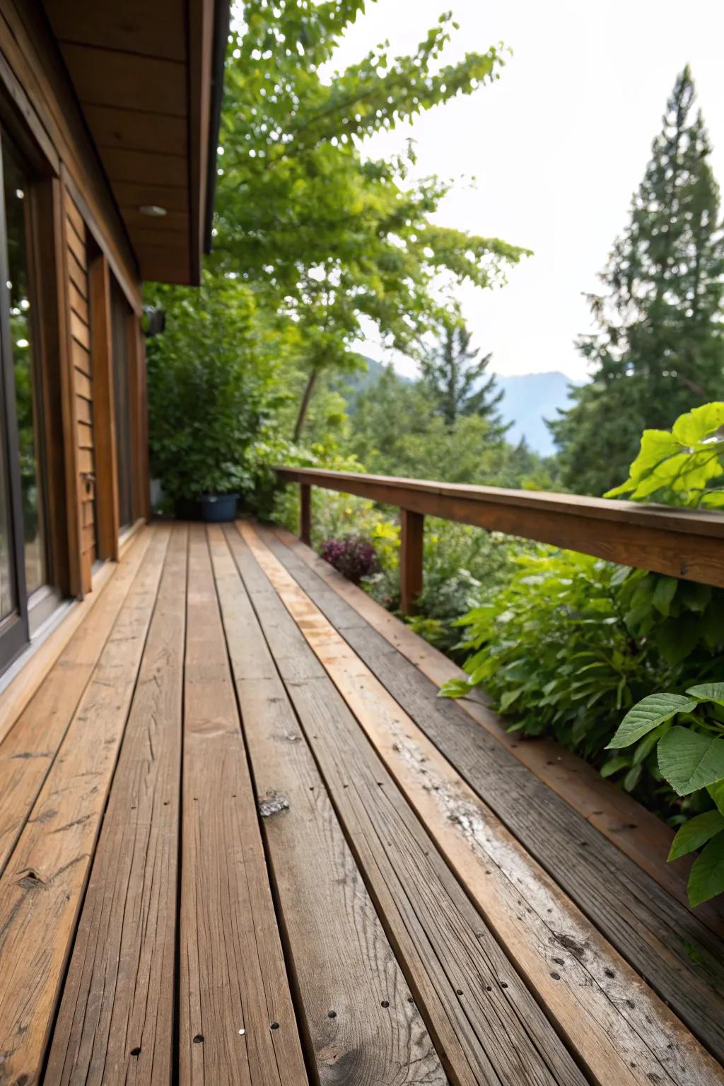 Classic timber fascia brings a hint of natural grace to any deck.