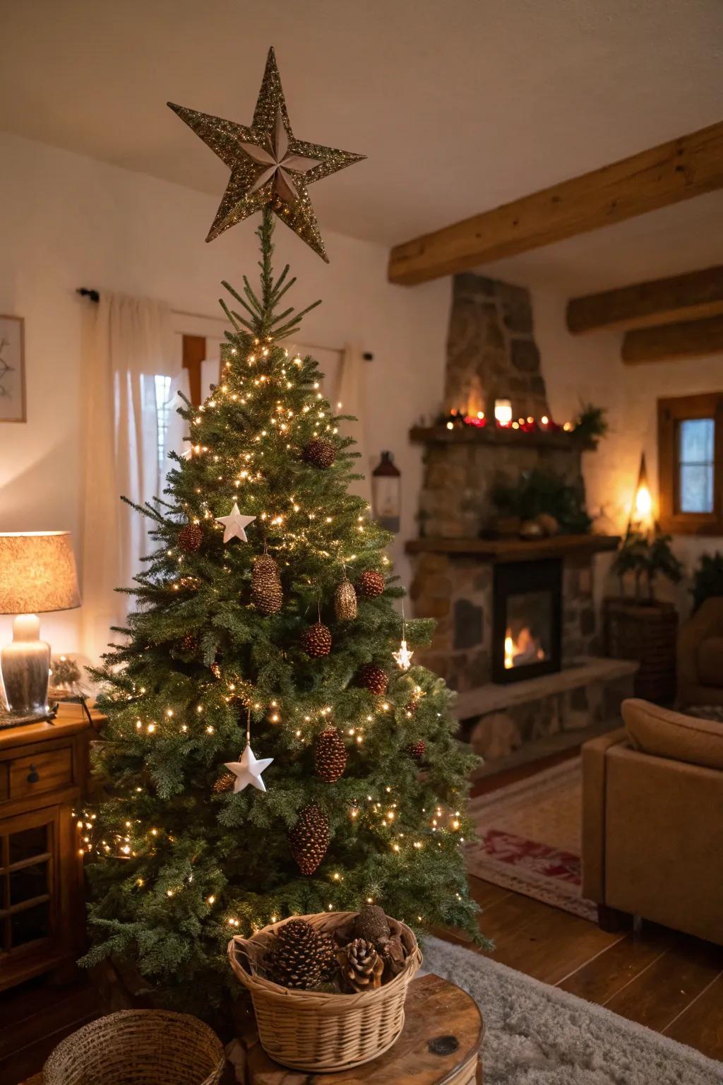 Countryside charm emanates from a cone star zenith.