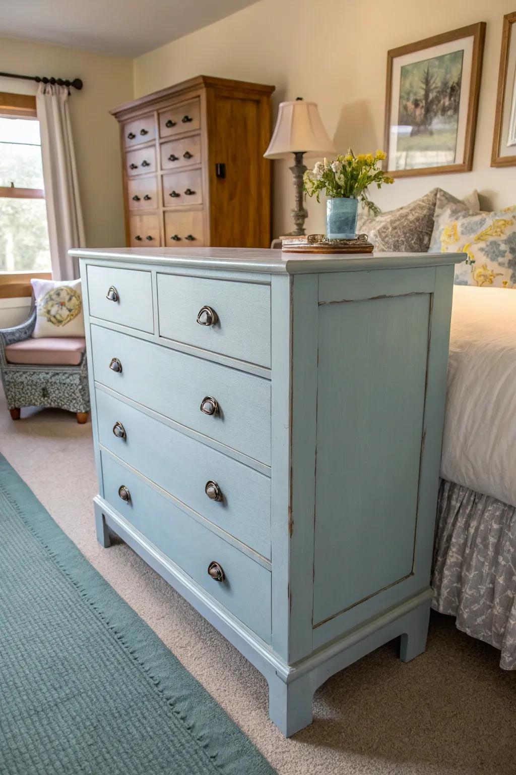 With chalk paint, transform your space with the timeless charm of vintage meeting modern minimalism.