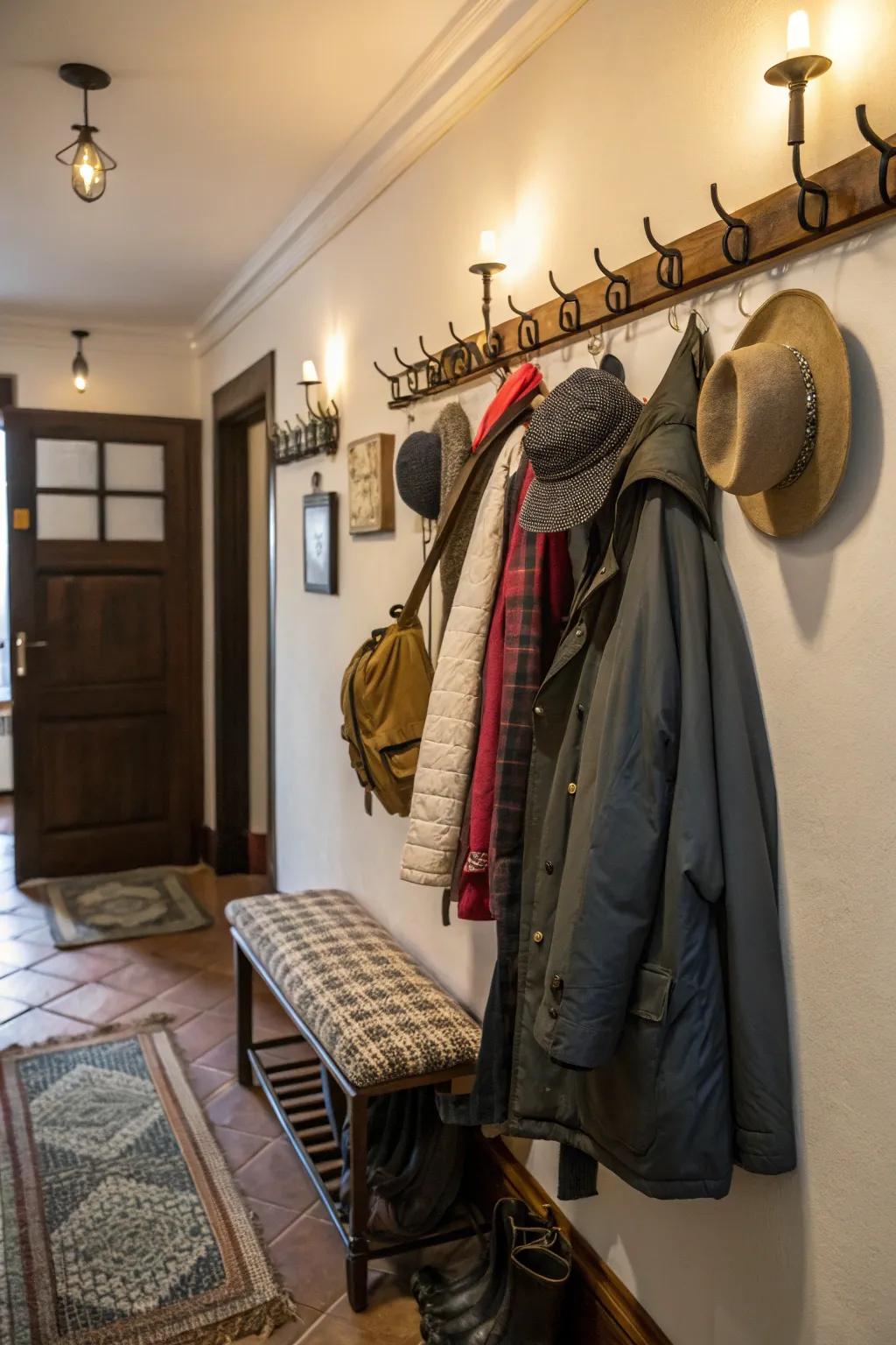 Make the most of your walls with cool mounted fixtures.