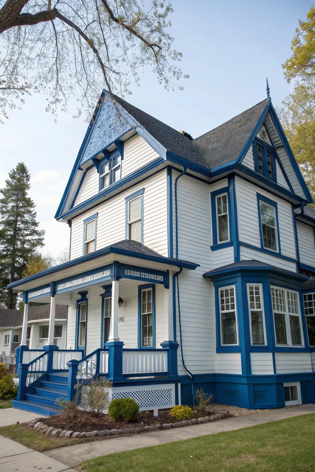 Striking opposites can make your home’s architectural details pop.