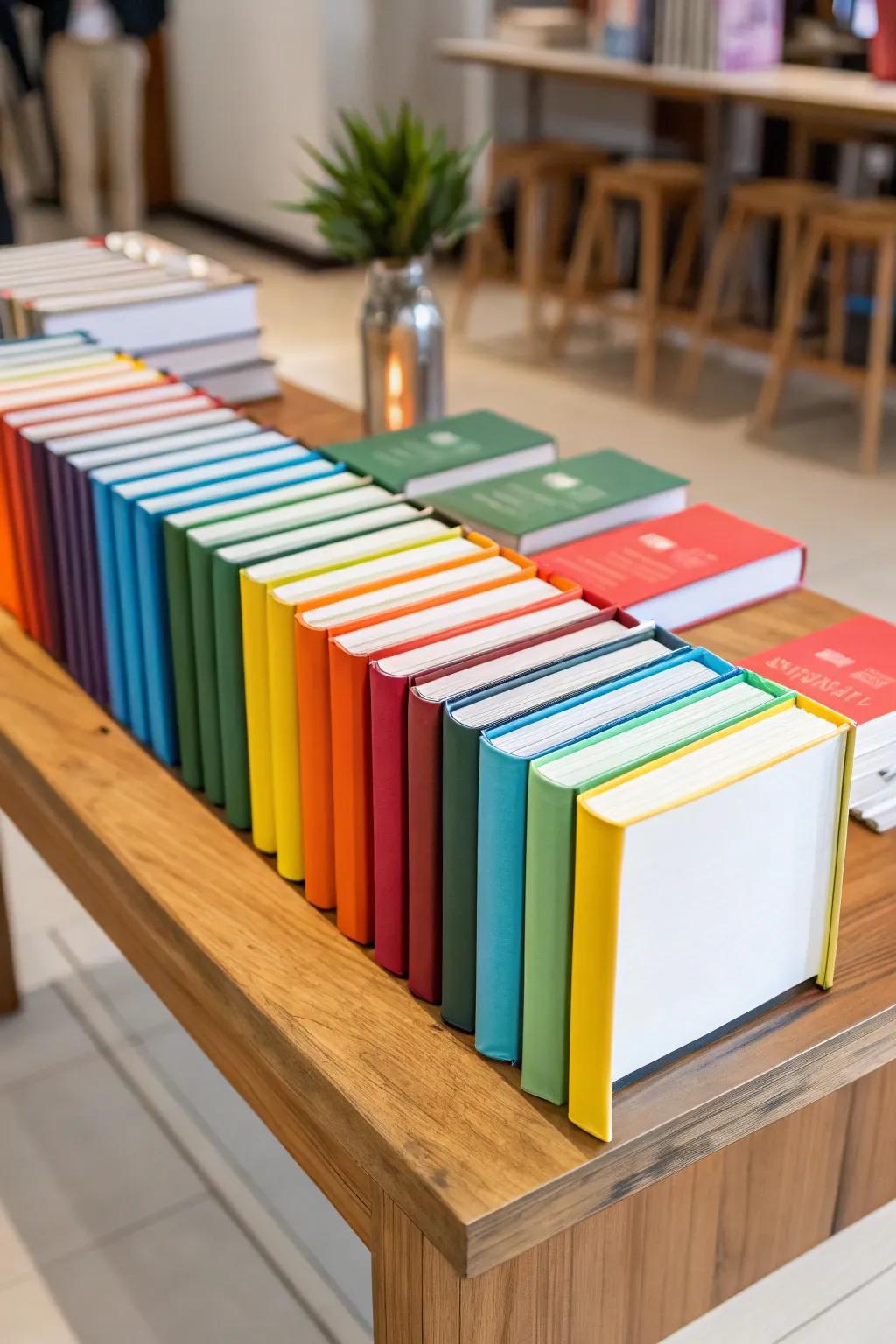 Bright colors bring these covers to life.