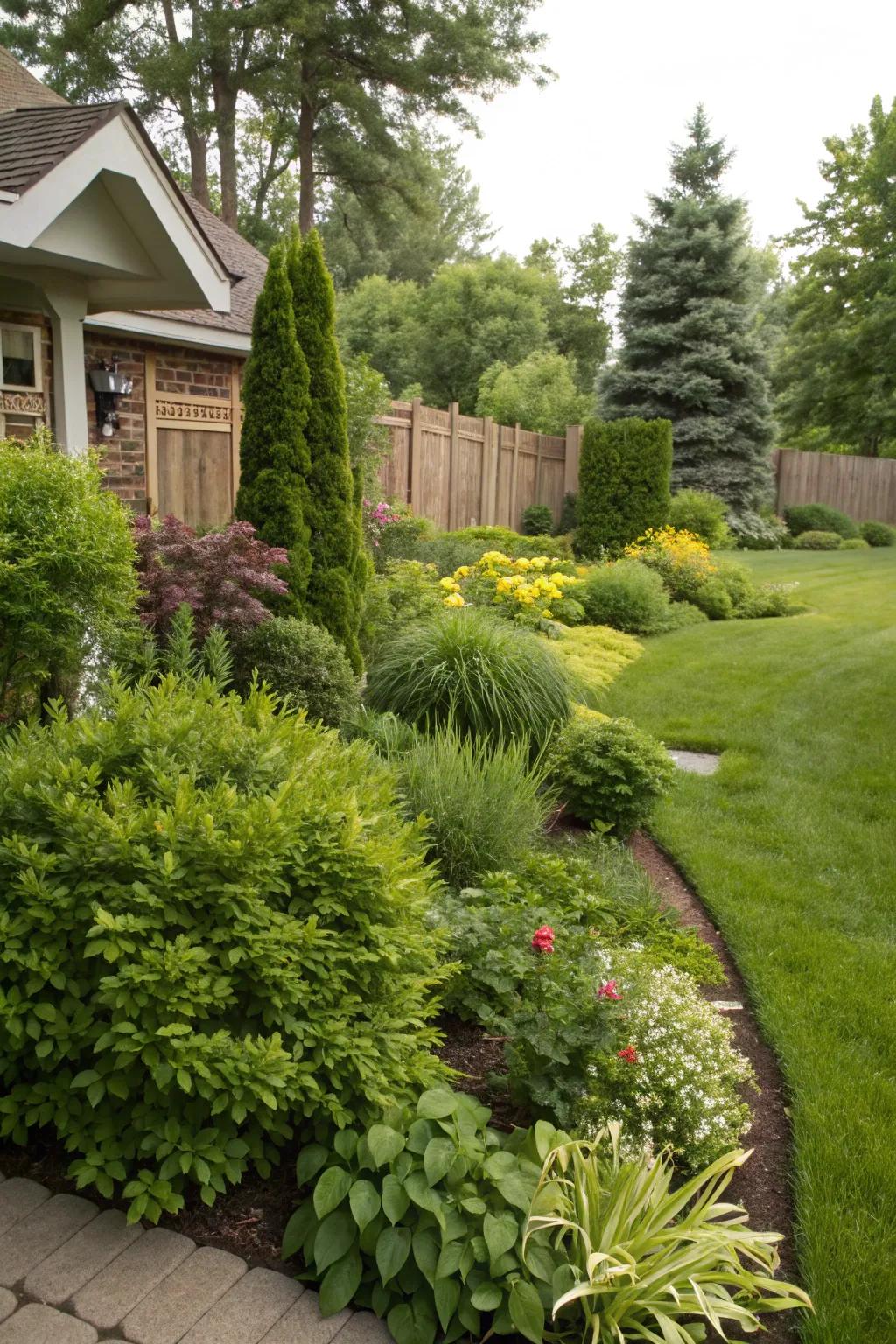 A flourishing green space can change your front yard into a peaceful getaway.