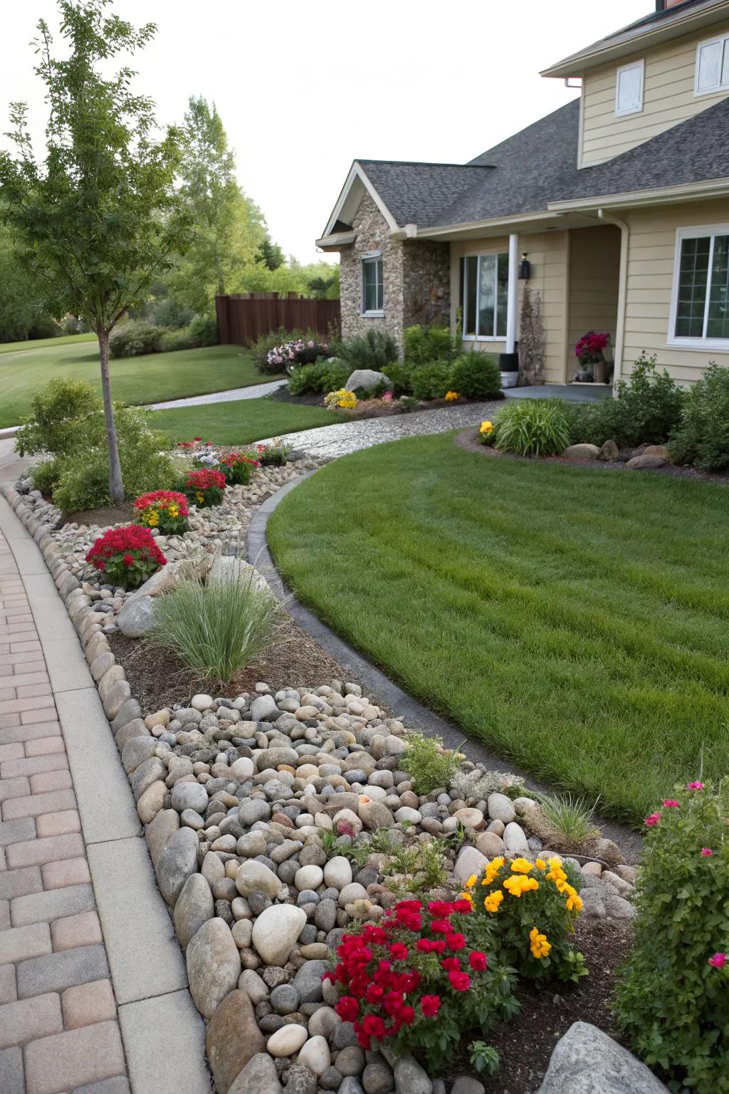 Decorative stone borders imbue any garden with character and clarity.