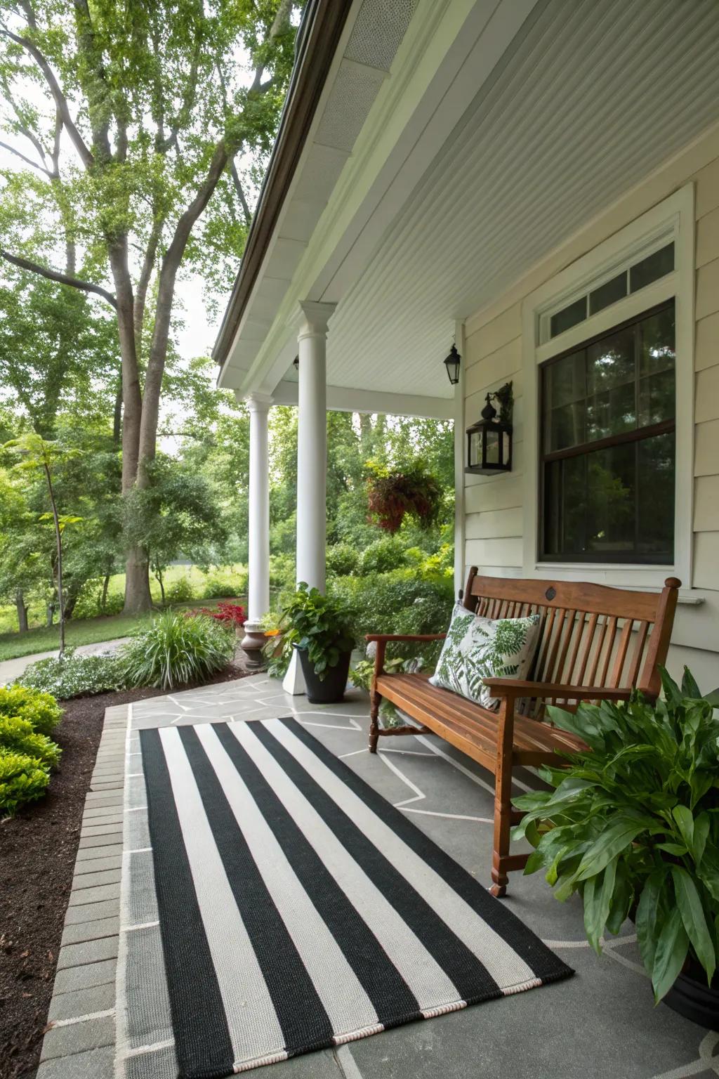 Striking lines give every patio a modern feel.