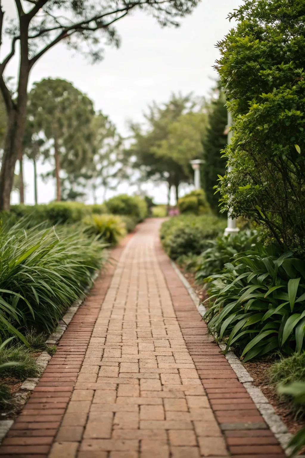 A timeless rock brick paver walkway gives enduring charm to your place.