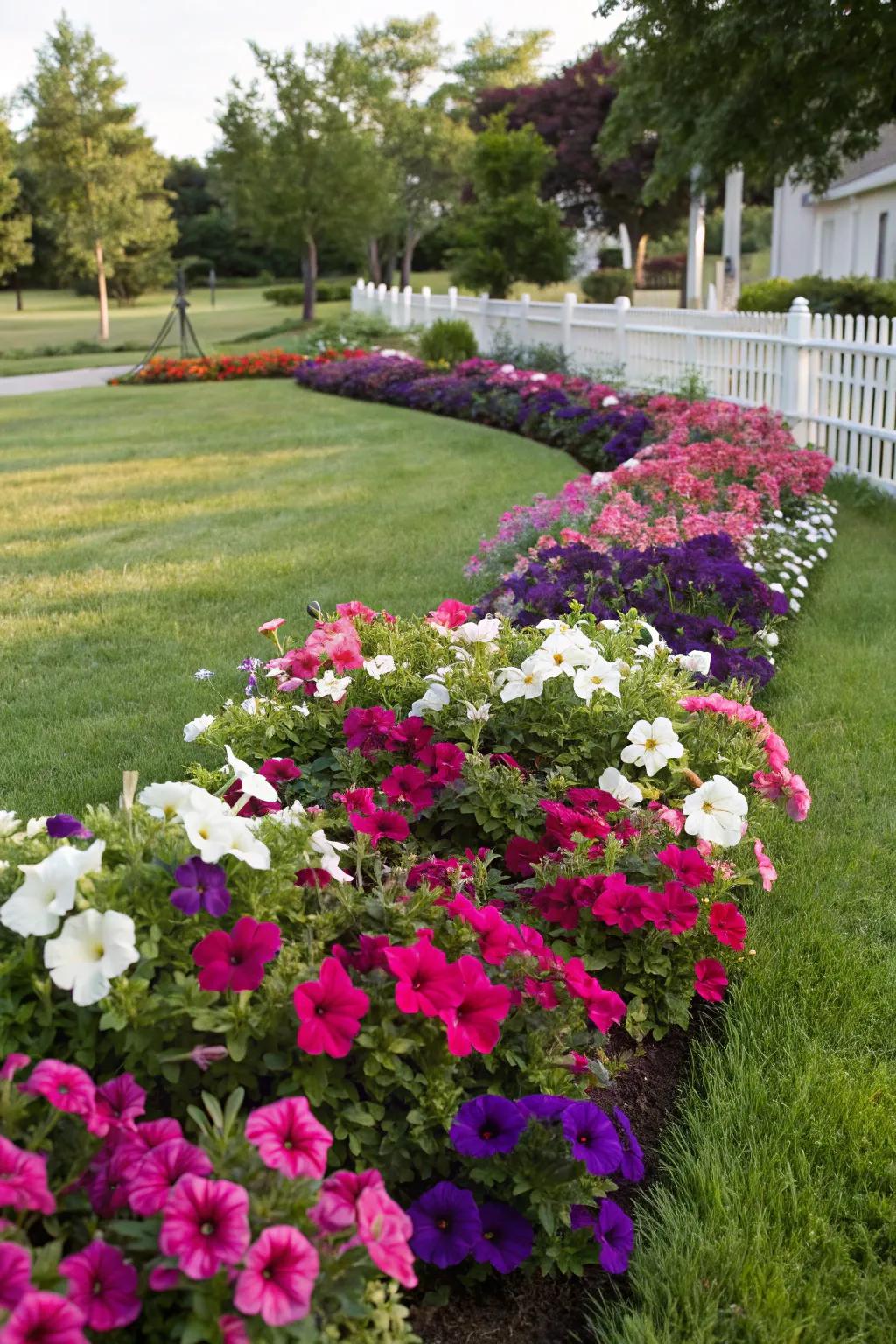 A vibrant collection of Viburnums creating a captivating front yard presentation.
