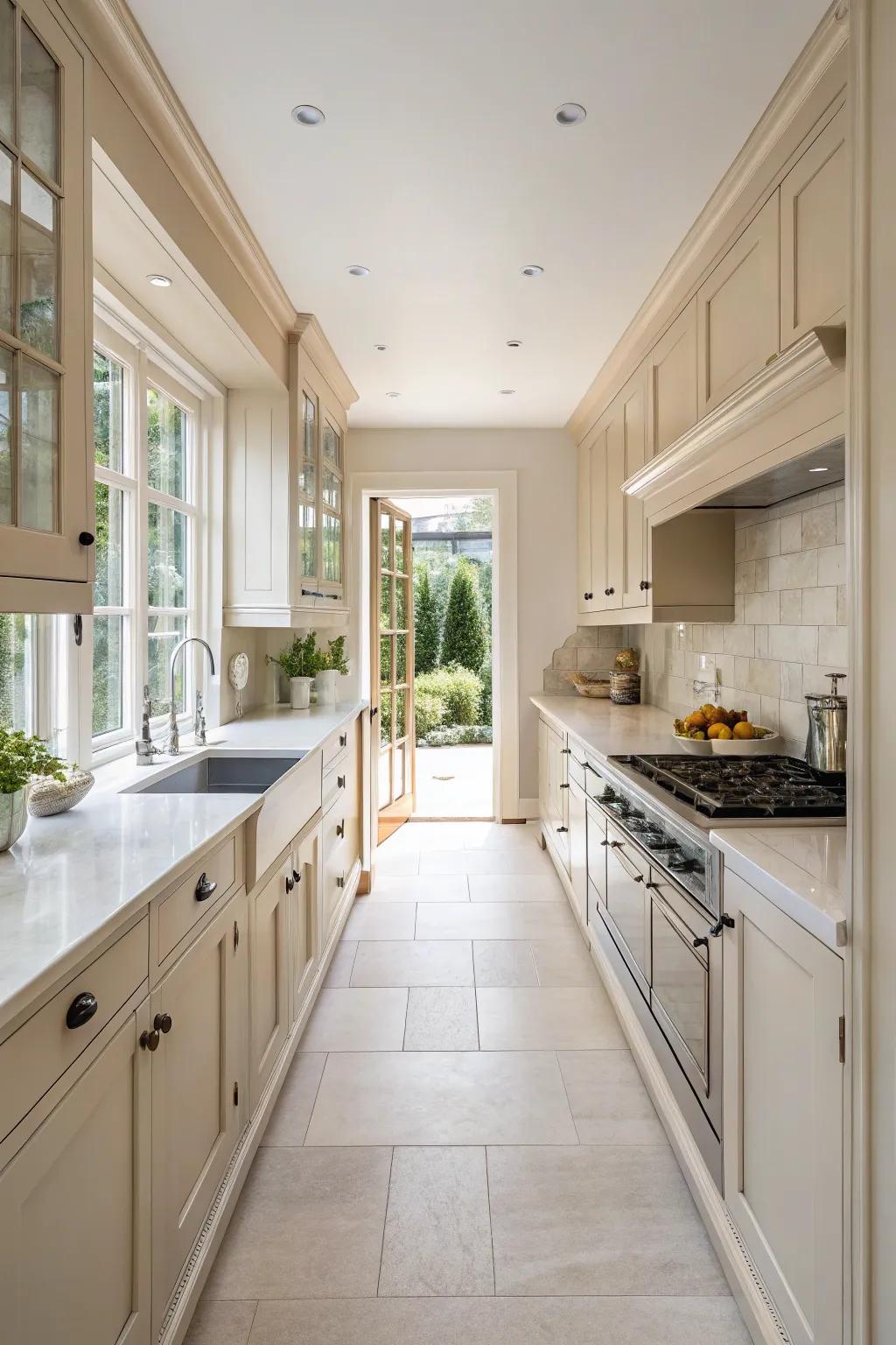 Light shades have the ability to give the illusion of more space, making it more welcoming.