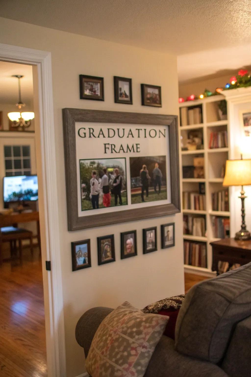 Personalized frames give a unique feel to your graduation memories.