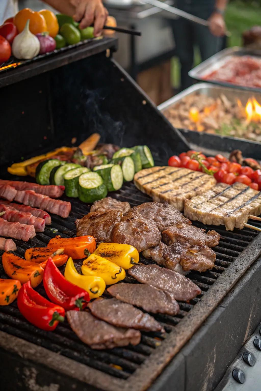 An assorted grill is a symphony of tastes right on your plate.