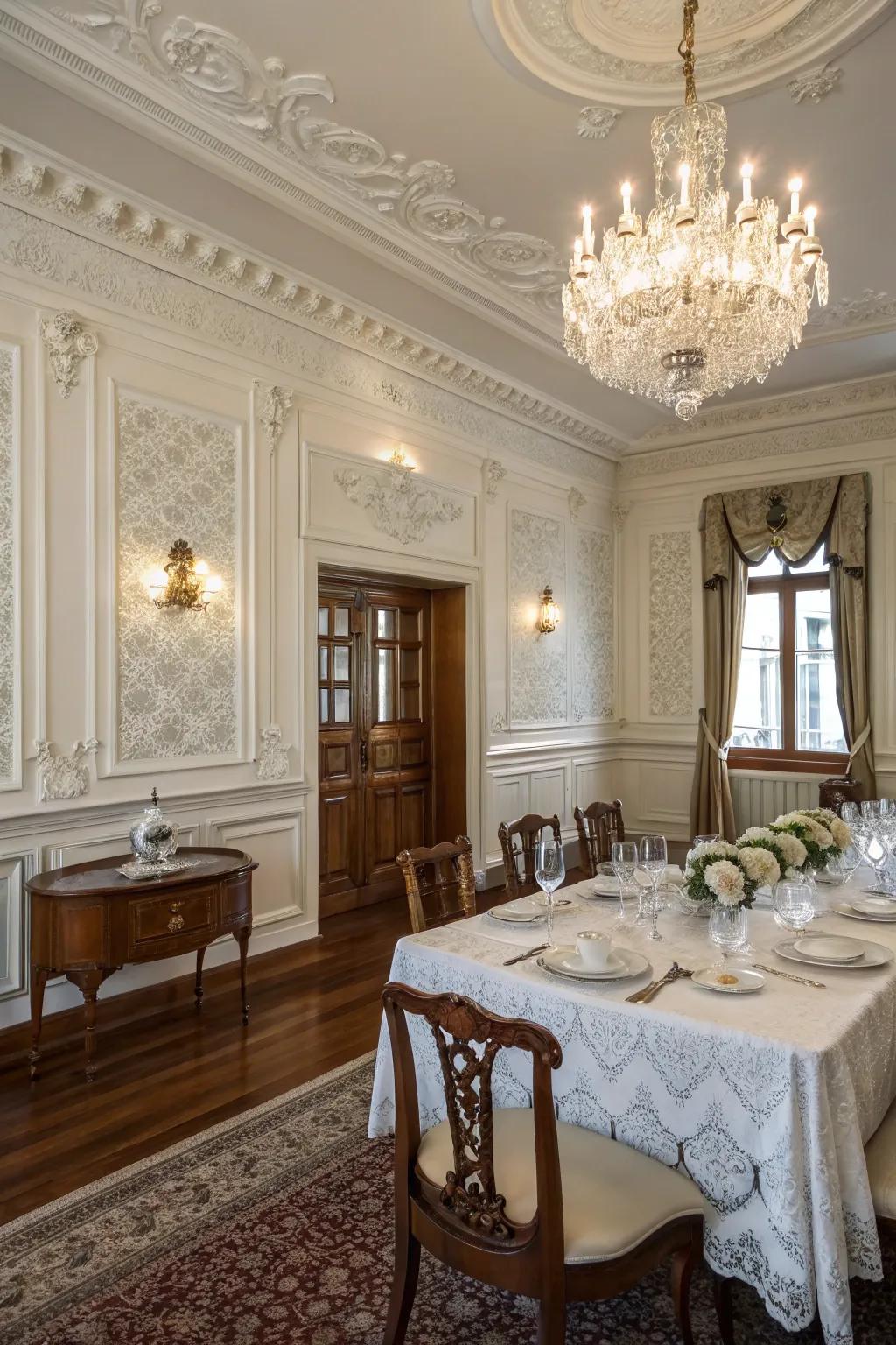 Elevate traditional spaces with refined wainscoting.