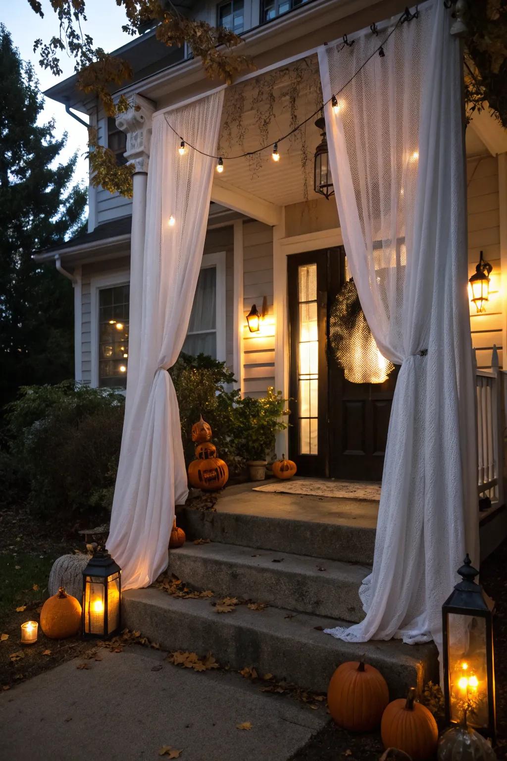 Begin the night with a spooky entrance.