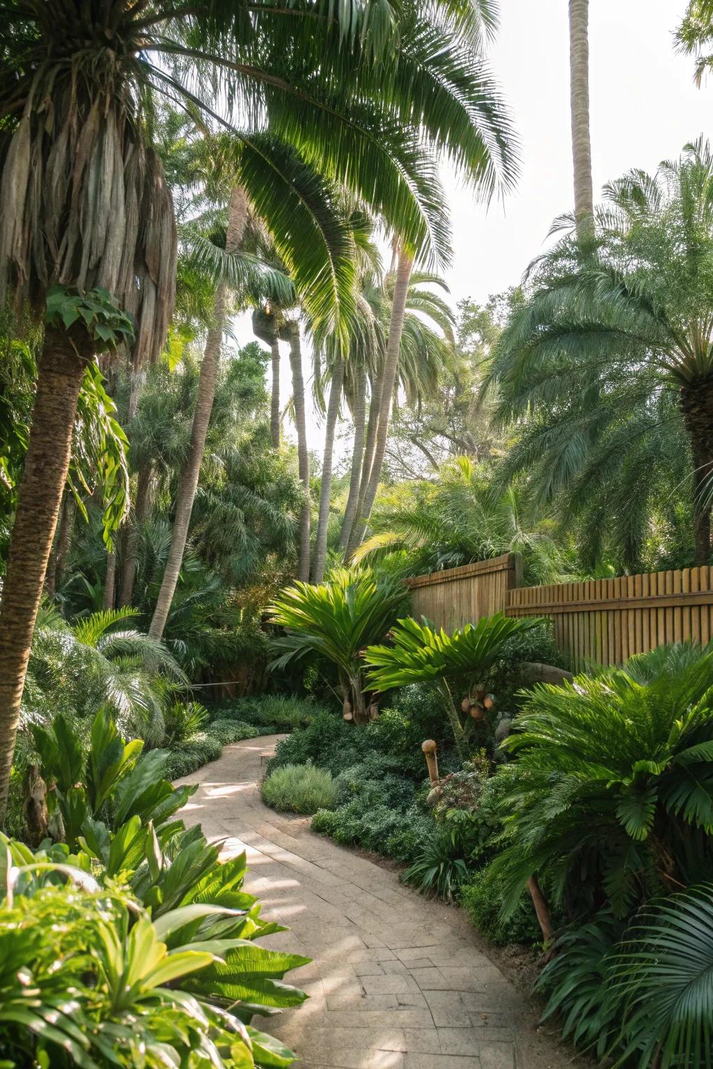 Lush foliage remakes any area into a tropical paradise.