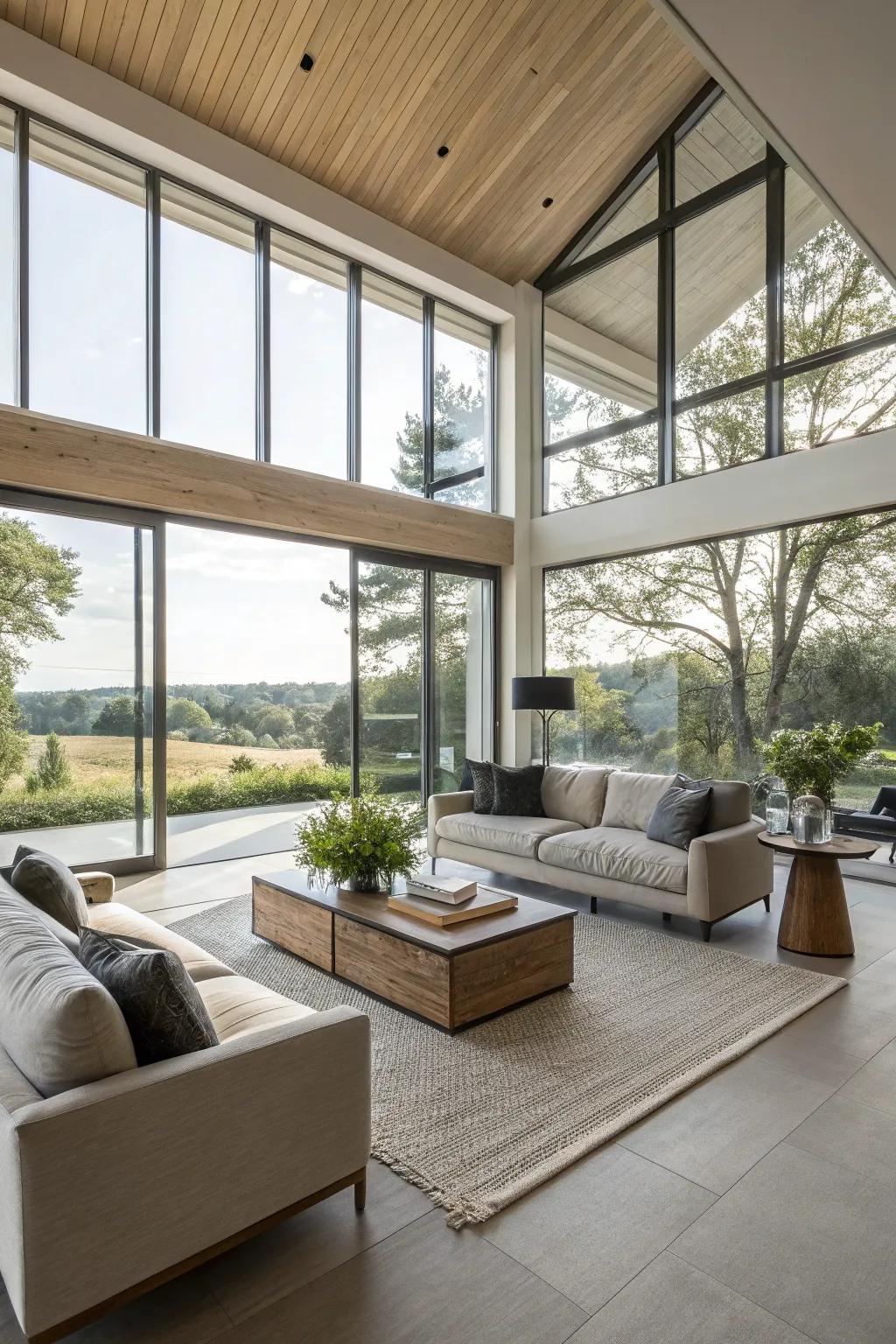 An open-concept living room that encourages interaction and relaxation.