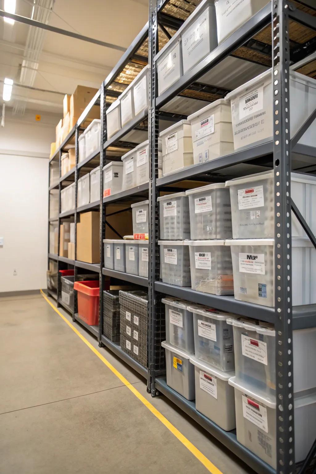 Shelves maximize the use of vertical space, ensuring your items are organized and accessible.