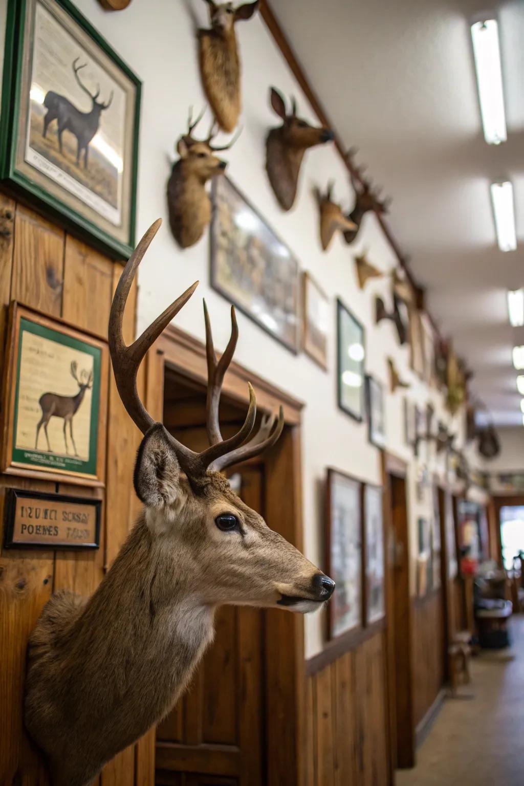 Proudly exhibit your trophies to design a remarkable statement wall.