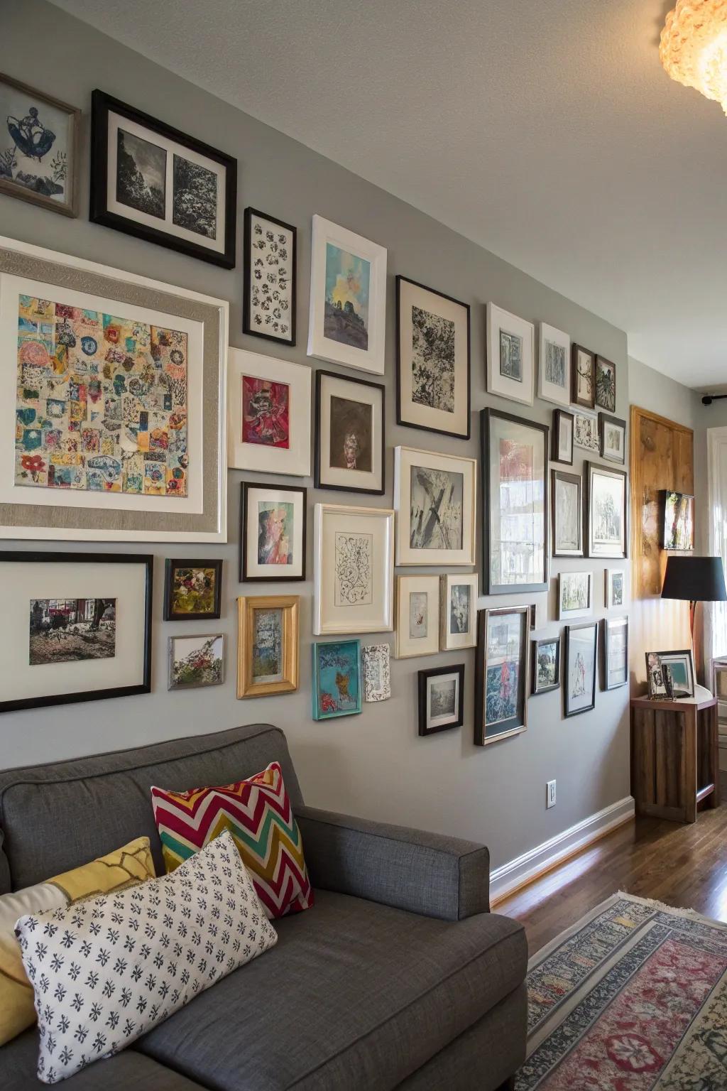 A gallery wall that encapsulates your unique narrative.