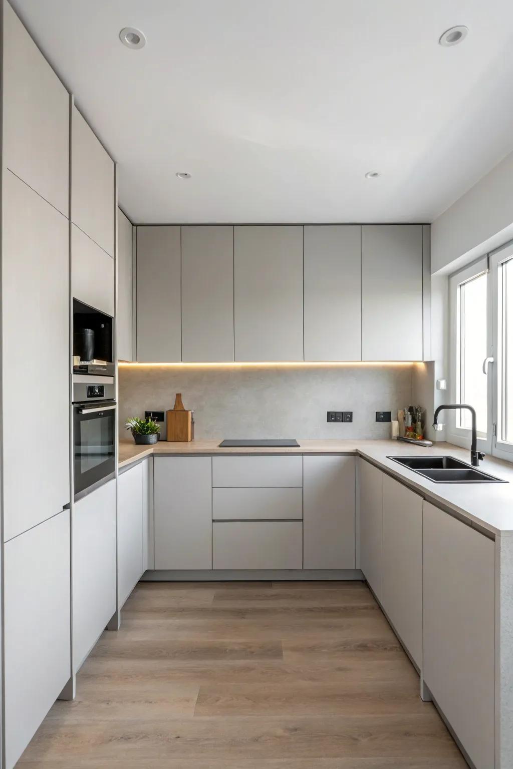 Clean and simple, these cabinets redefine simplicity.
