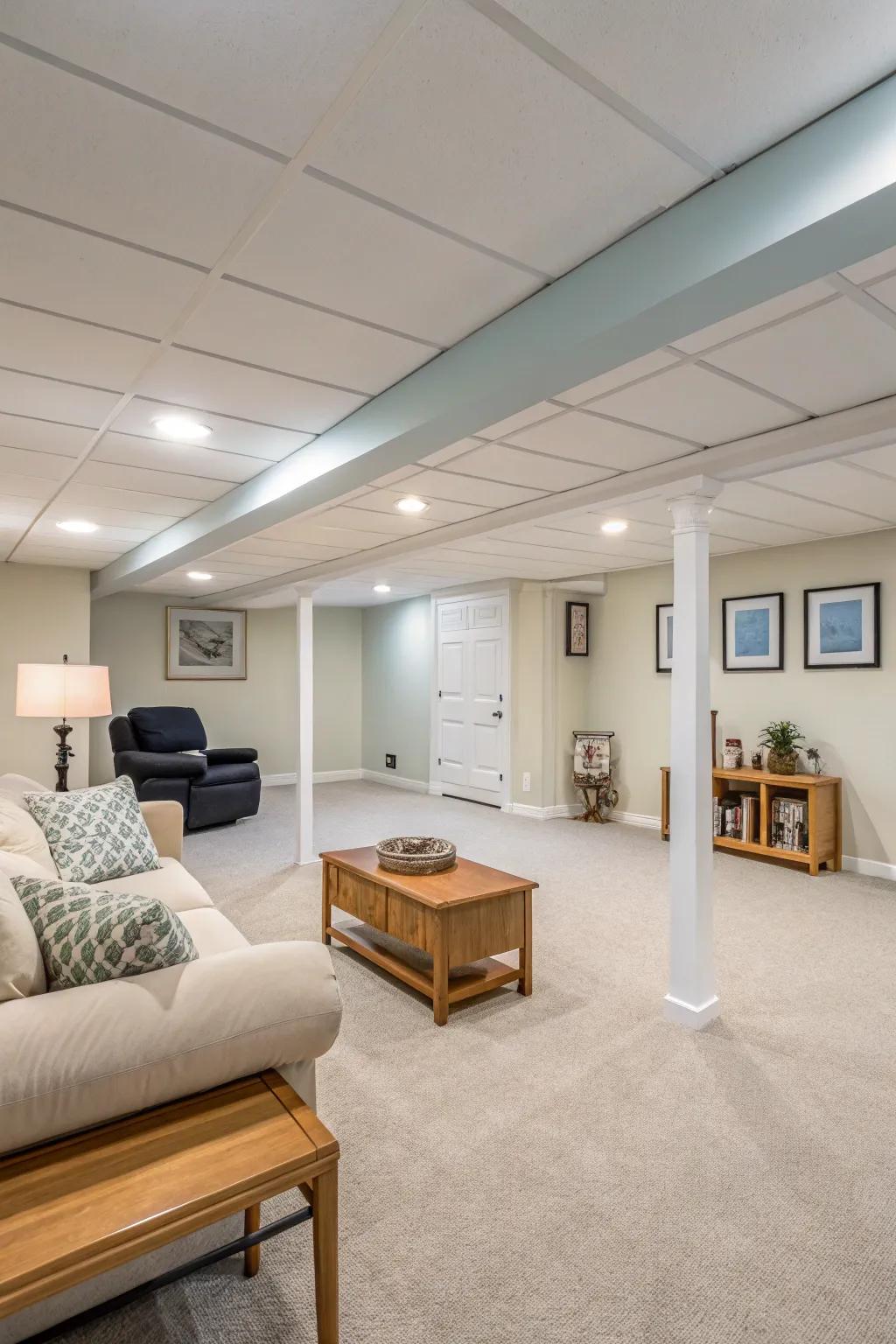 With very little room above you, open design can still produce a roomy impression.