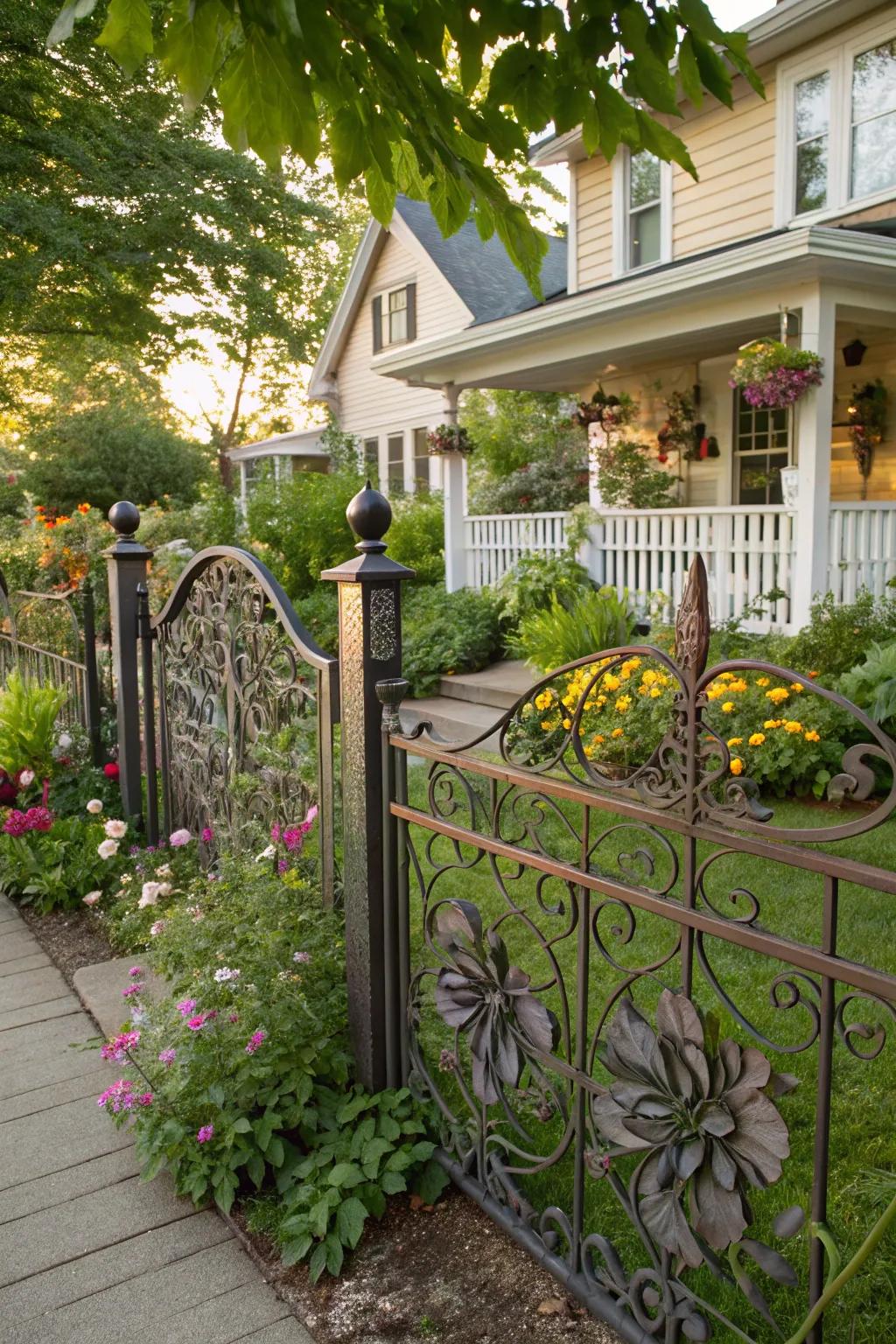 Botanical metalwork enhances the sophistication of any garden