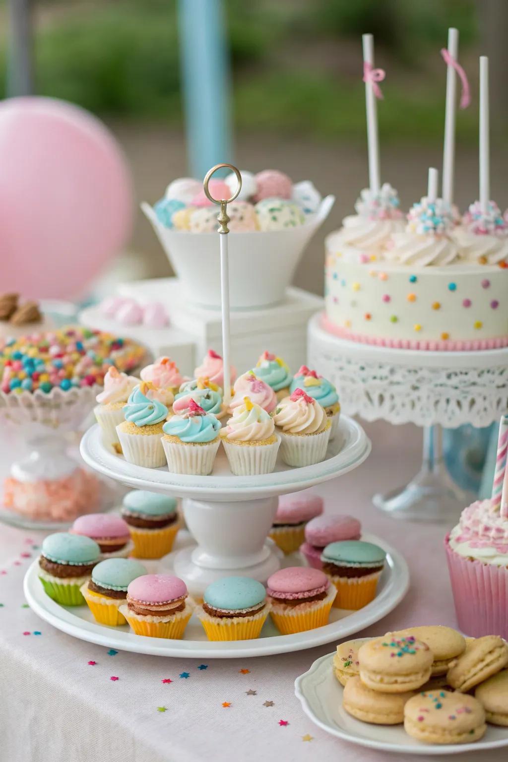 An enchanting display of mini deals with ideal for any type of celebration.