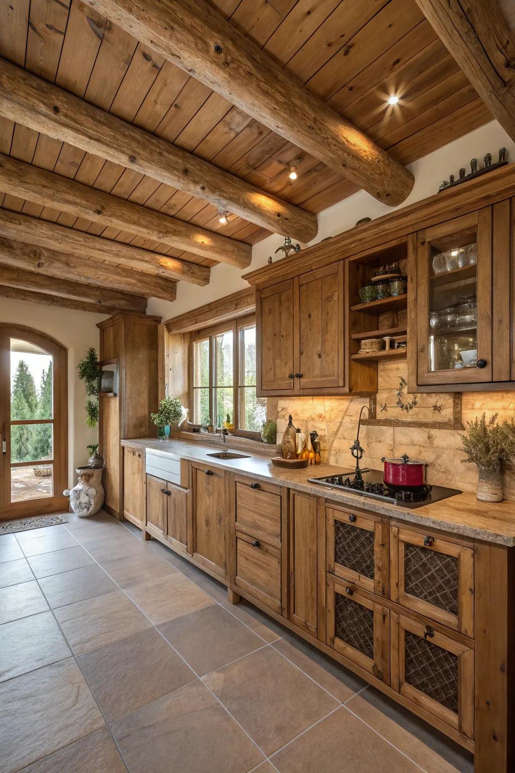 Natural wood elements create a warm and inviting atmosphere.