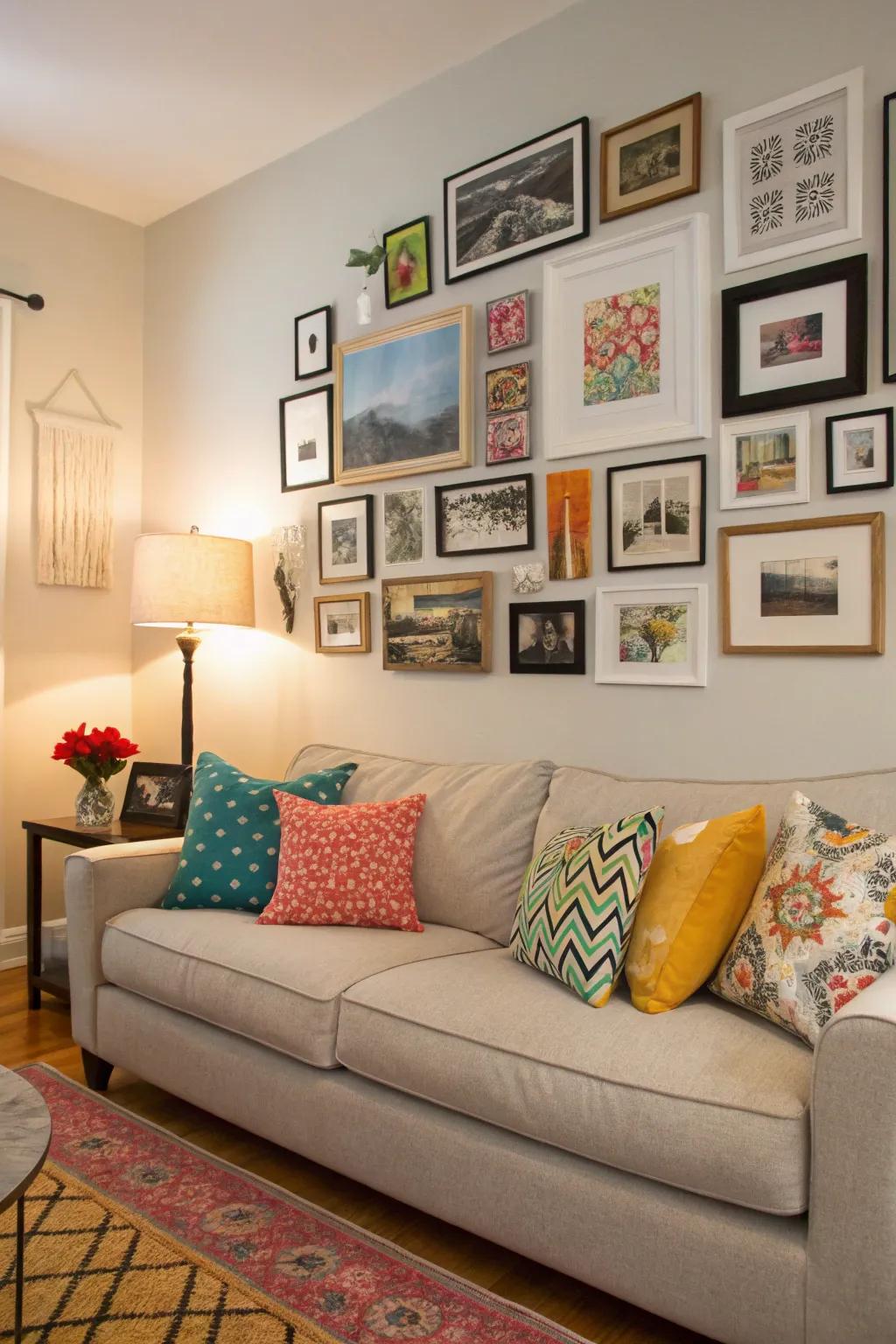 A personally styled curated display gives an exclusive vibe.