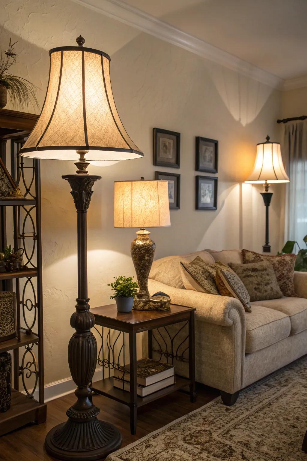 Layered lighting fashions a toasty and welcoming ambiance in any space.